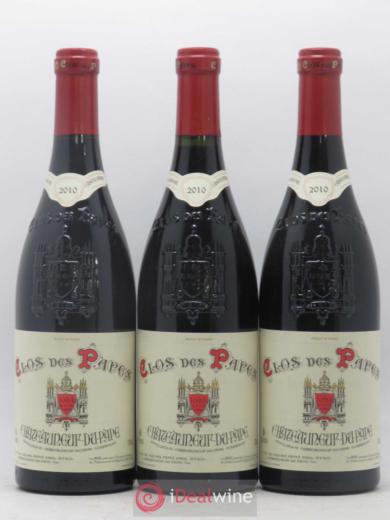 Châteauneuf-du-Pape Clos des Papes - Paul Avril 2010 - Lot de 12 bouteilles - 2