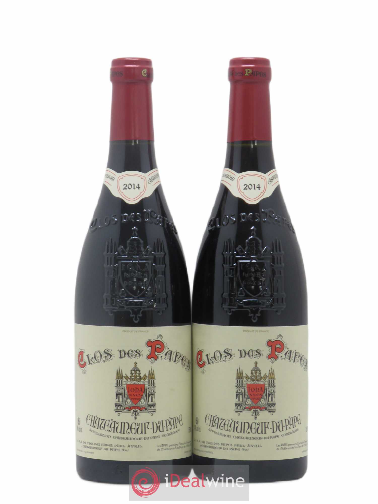 Châteauneuf-du-Pape Clos des Papes - Paul Avril 2014 - Lot de 2 bouteilles - 0
