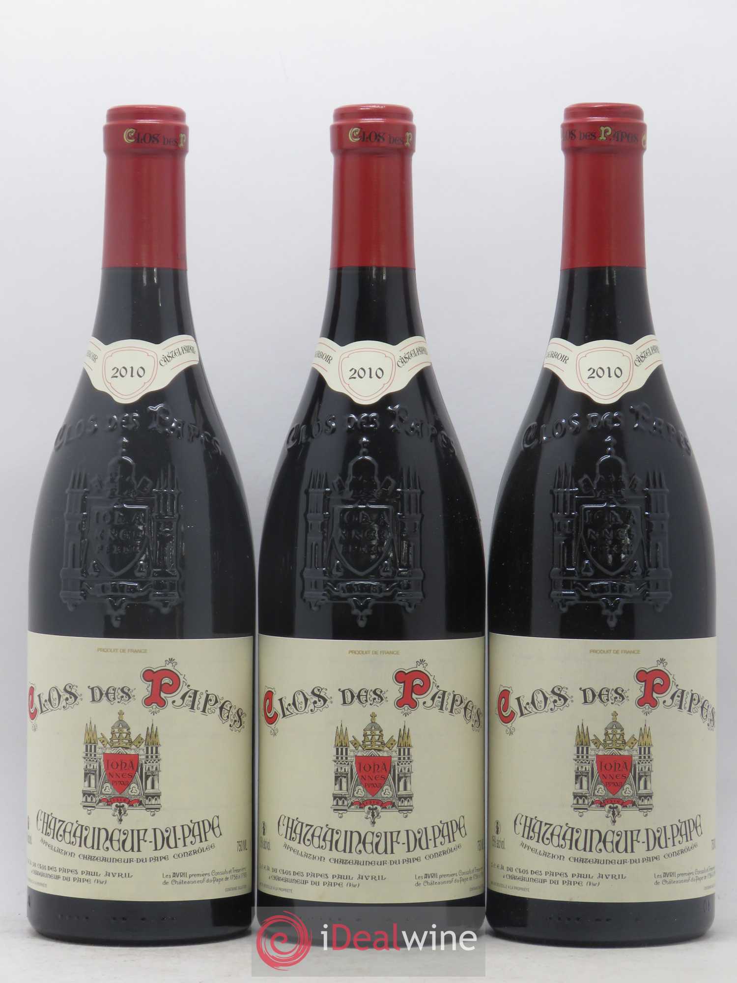 Châteauneuf-du-Pape Clos des Papes - Paul Avril 2010 - Lot de 6 bouteilles - 2