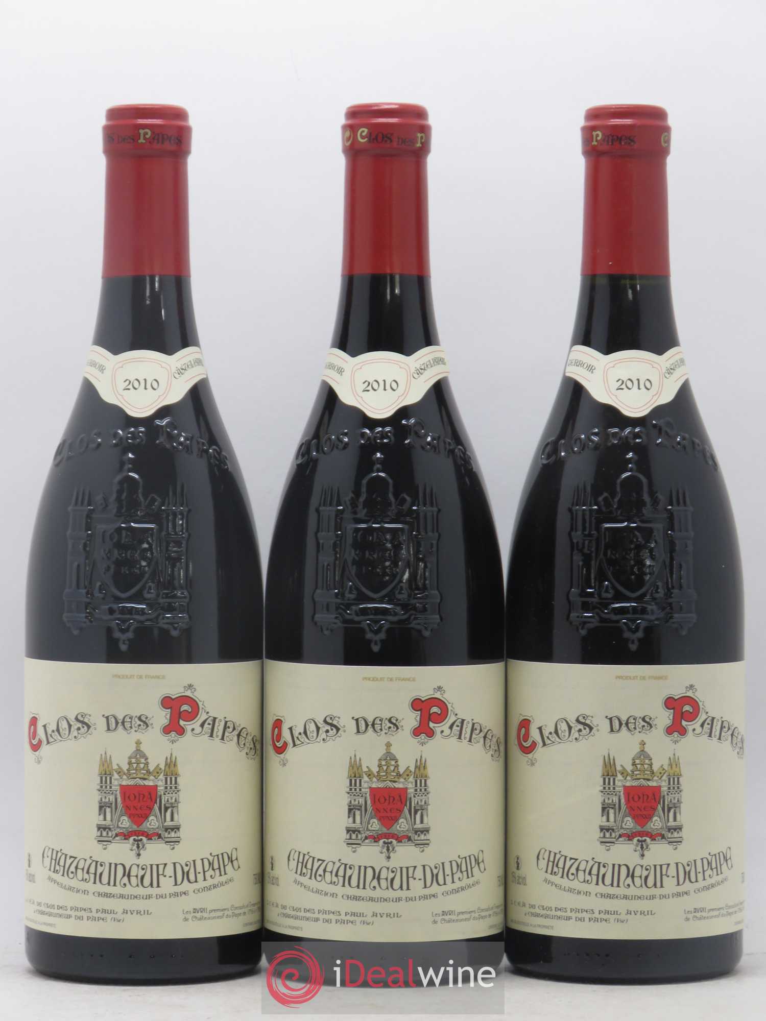 Châteauneuf-du-Pape Clos des Papes - Paul Avril 2010 - Lot de 6 bouteilles - 1