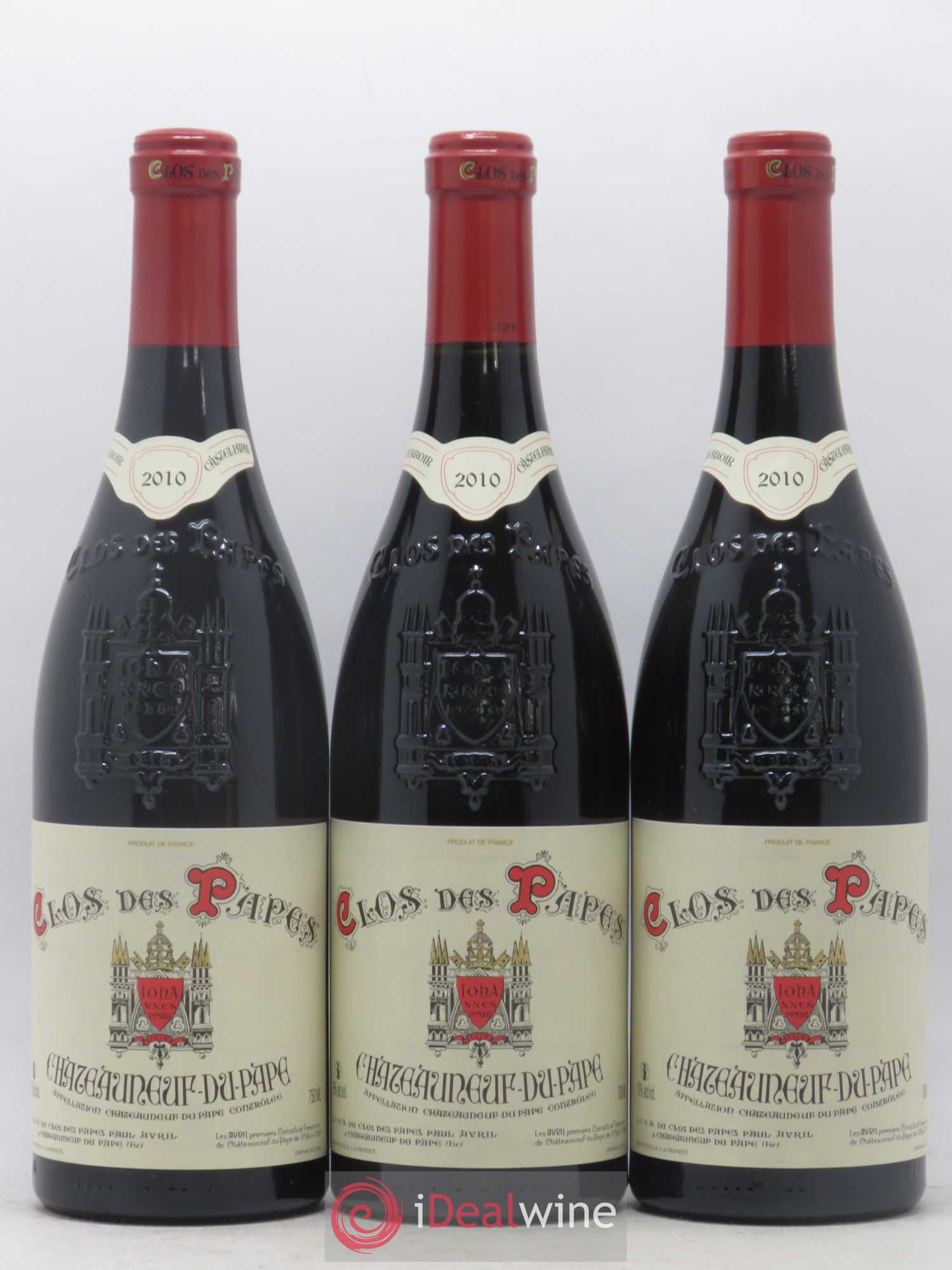 Châteauneuf-du-Pape Clos des Papes - Paul Avril 2010 - Lot de 6 bouteilles - 2