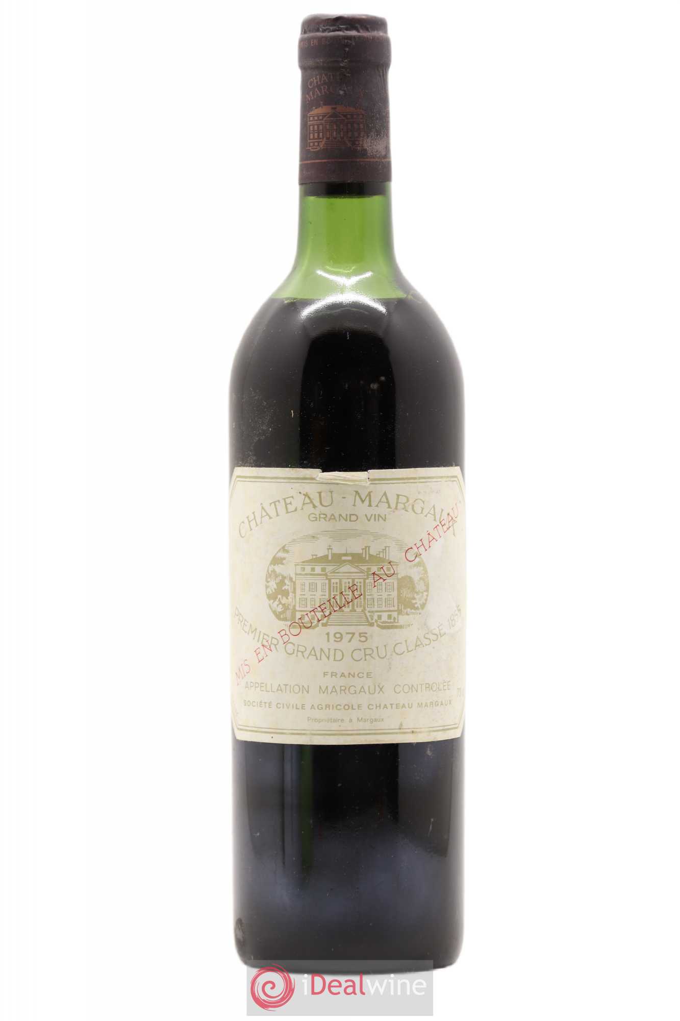 Château Margaux 1er Grand Cru Classé 1975 - Lot de 1 bouteille - 0
