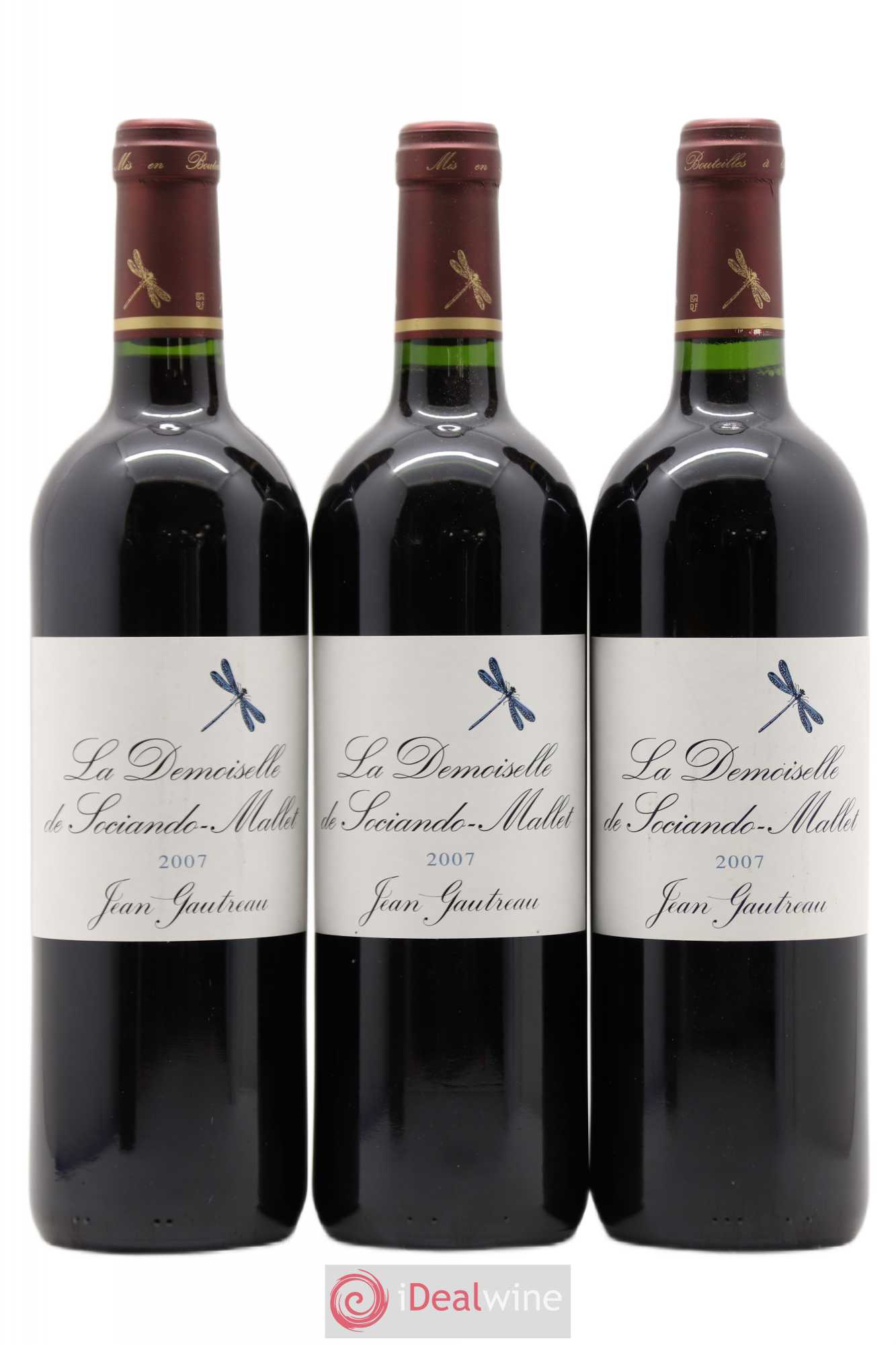 Demoiselle de Sociando Mallet Second Vin 2007 - Lot de 12 bouteilles - 1