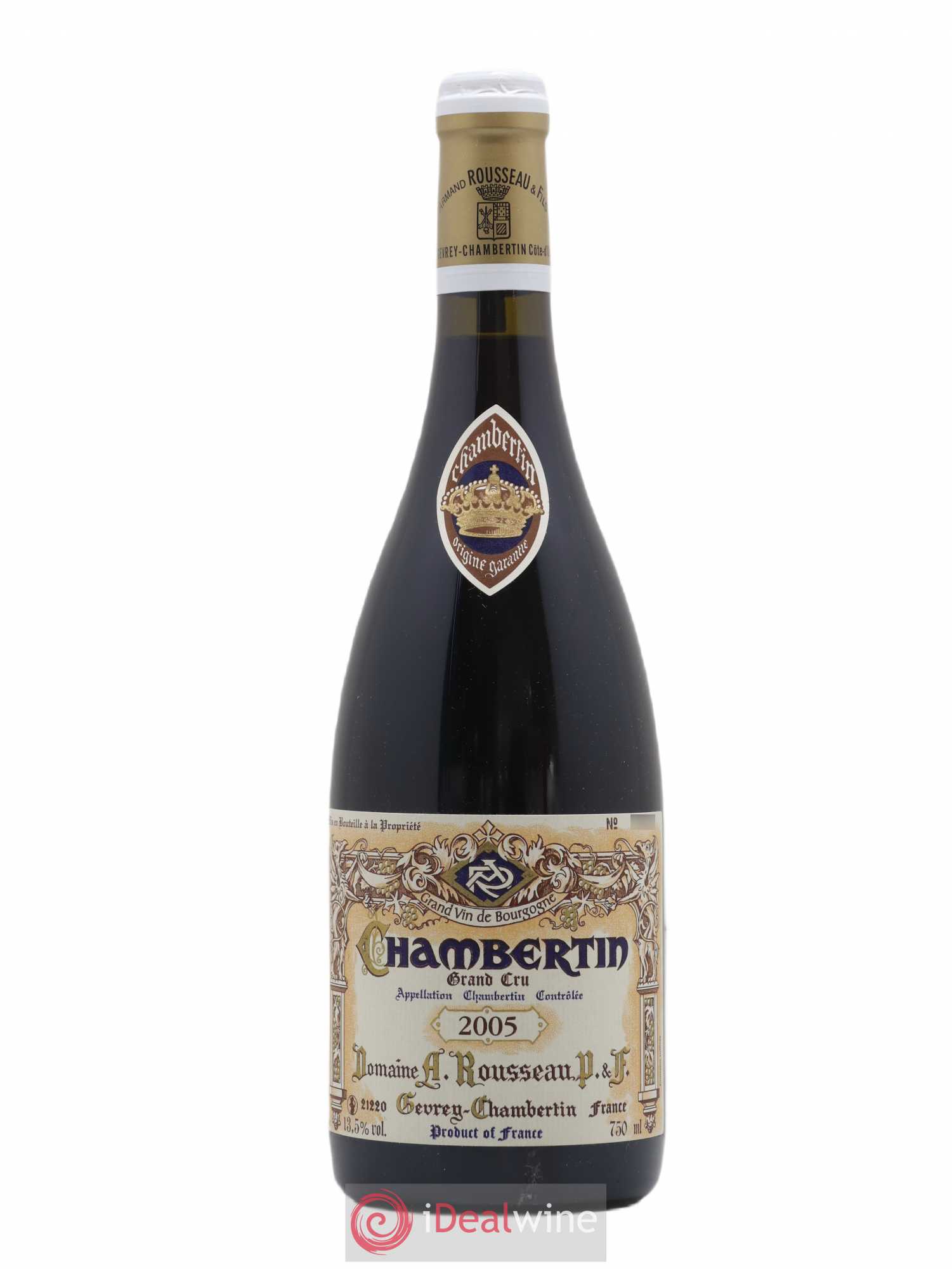 Chambertin Grand Cru Armand Rousseau (Domaine) 2005 - Lot de 1 bouteille - 0