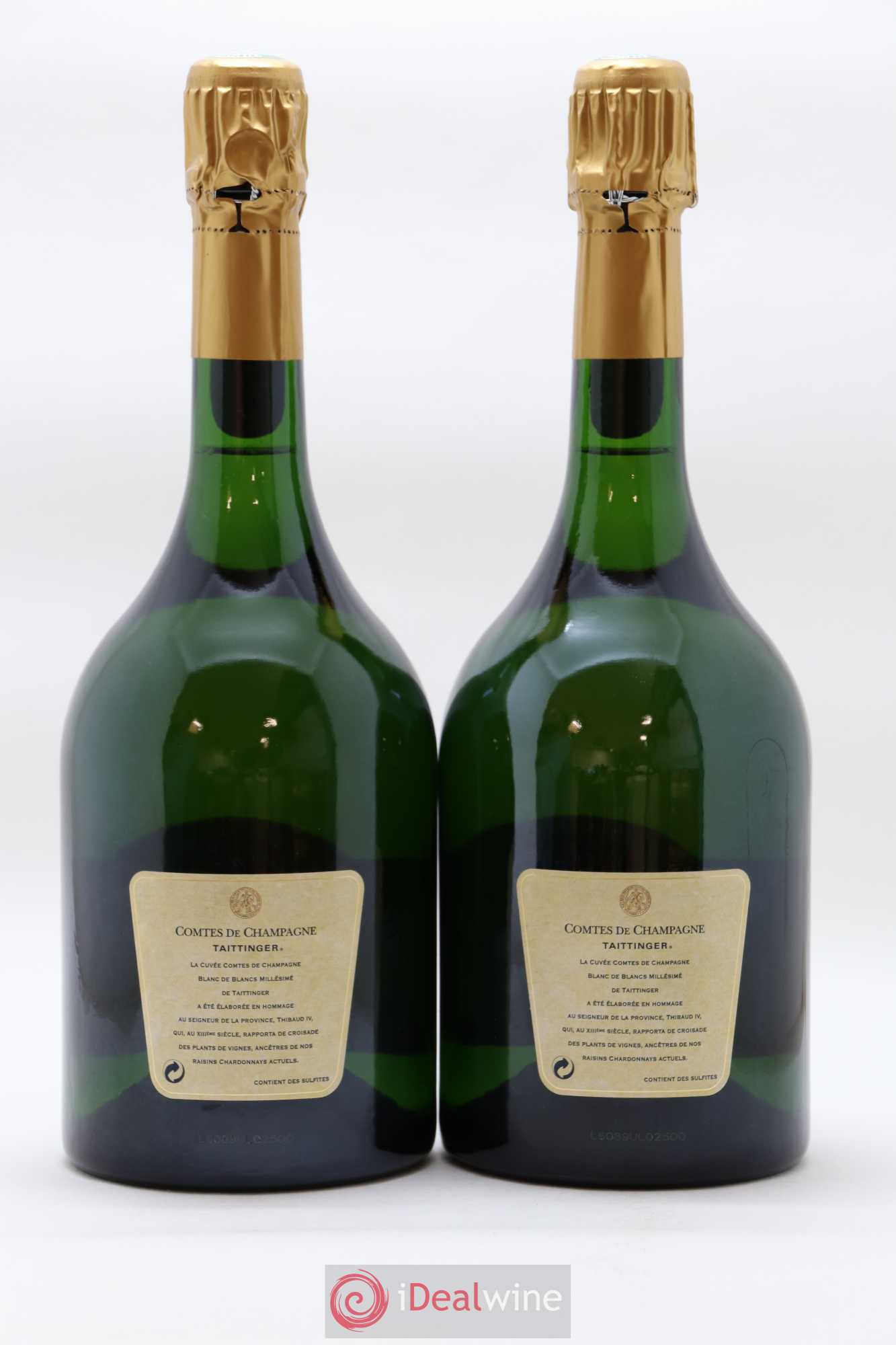 Comtes de Champagne Taittinger 1996 - Lot de 2 bouteilles - 1