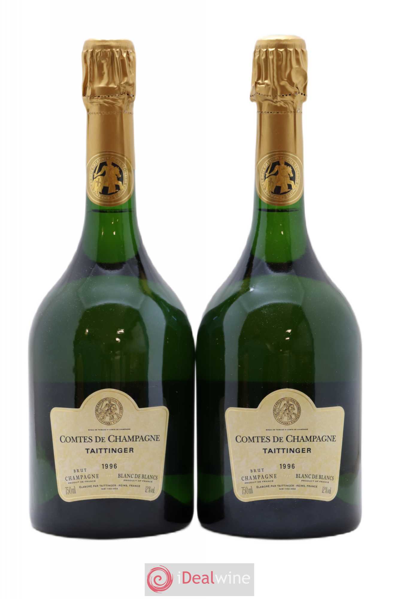 Comtes de Champagne Taittinger 1996 - Lot de 2 bouteilles - 0