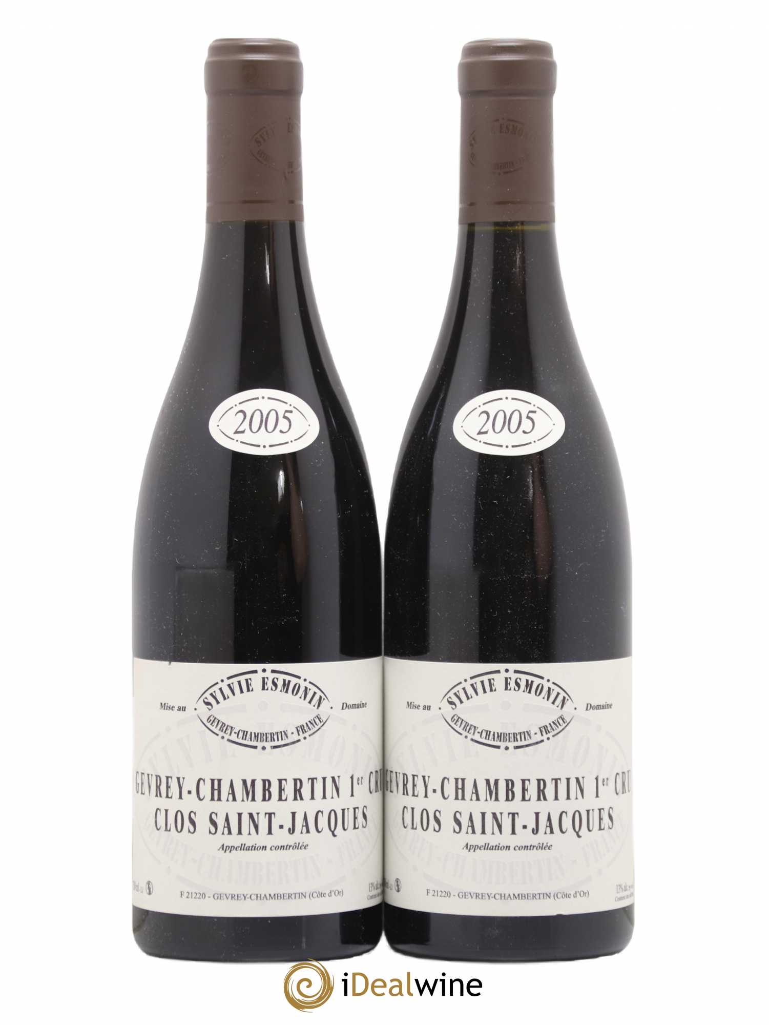 Gevrey-Chambertin 1er Cru Clos Saint Jacques Sylvie Esmonin 2005 - Lotto di 2 bottiglie - 0