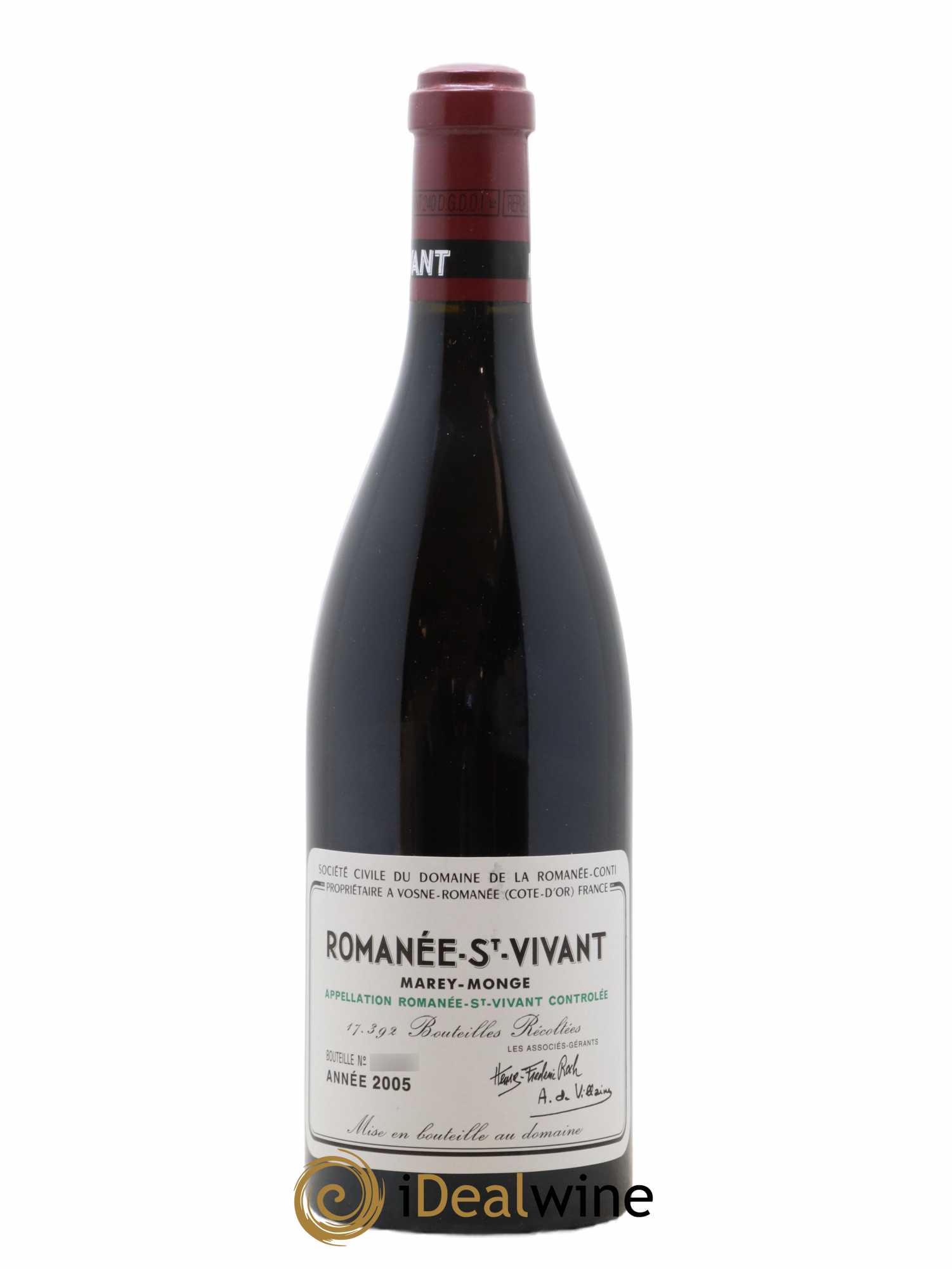 Romanée-Saint-Vivant Grand Cru Domaine de la Romanée-Conti 2005 - Lot de 1 bouteille - 0