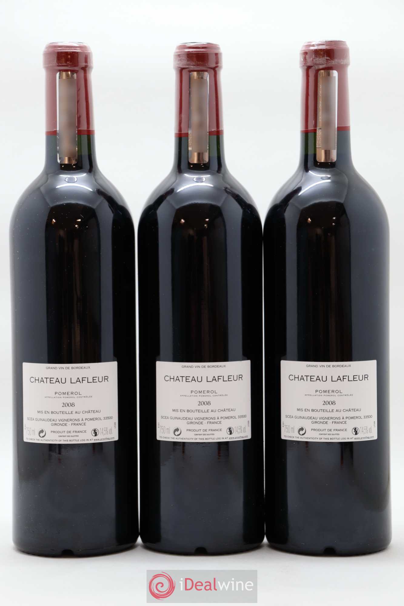 Château Lafleur 2008 - Lot de 3 bouteilles - 1