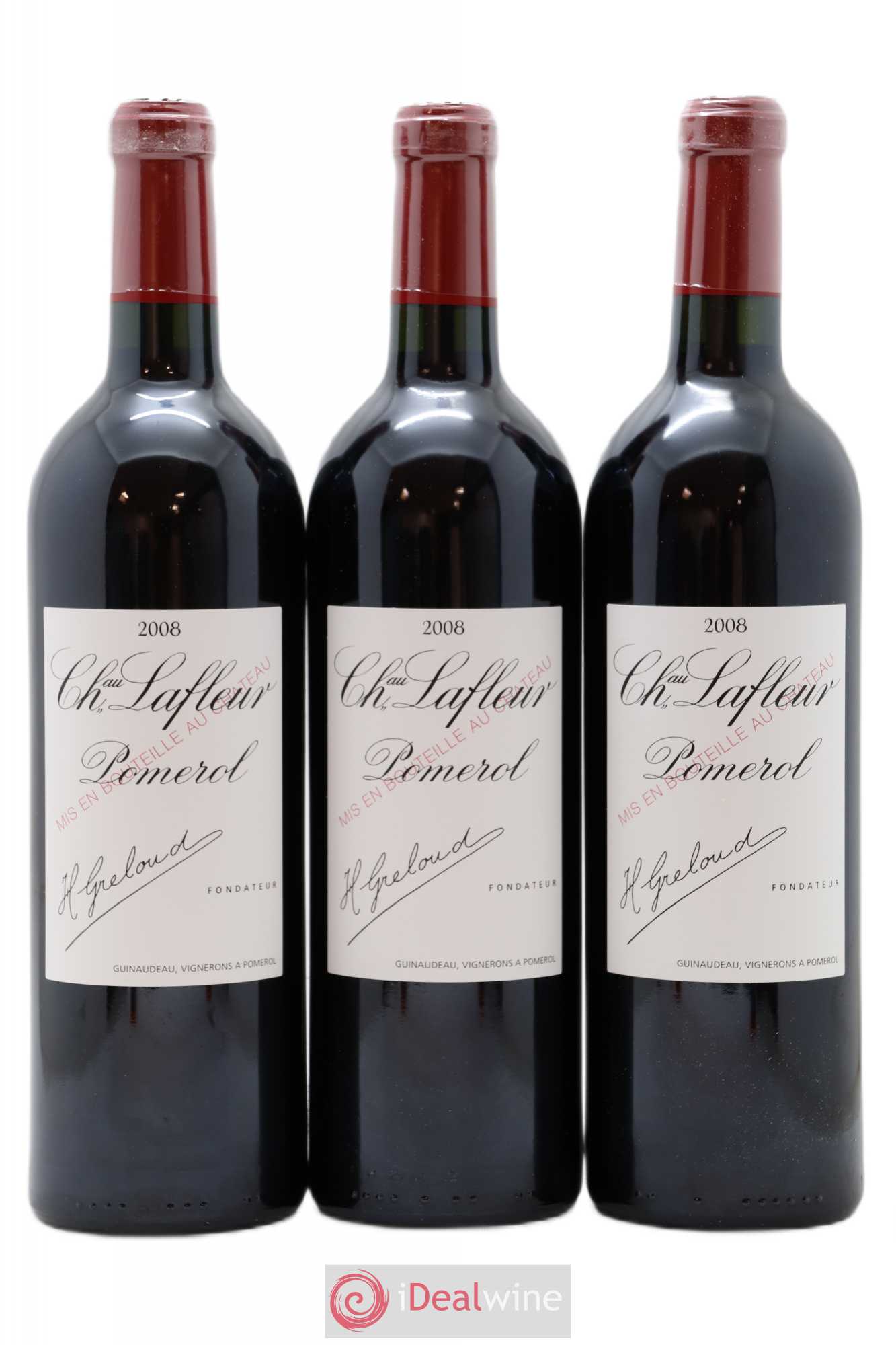 Château Lafleur 2008 - Lot de 3 bouteilles - 0
