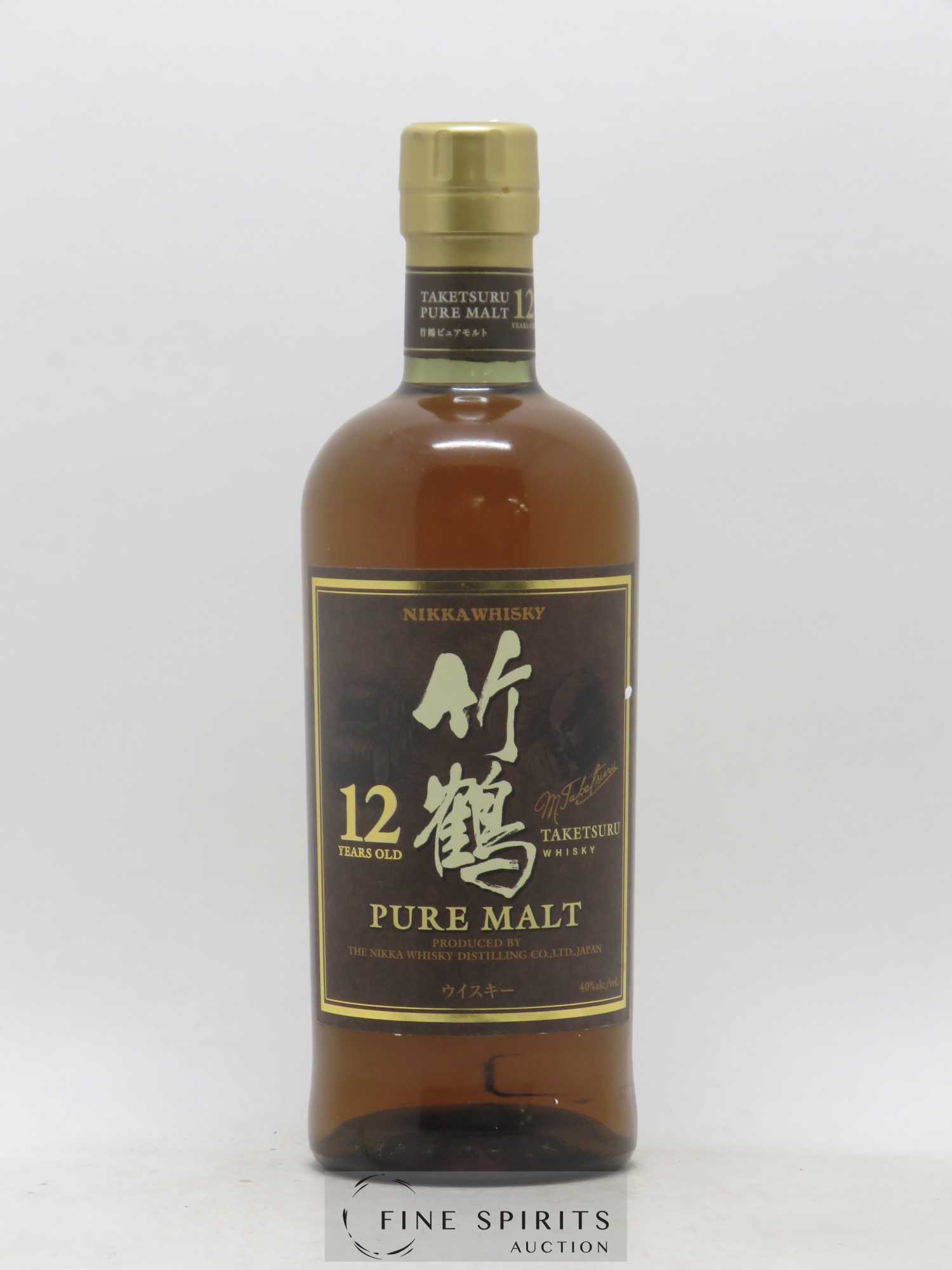 Taketsuru 12 years Of. Pure Malt Nikka Whisky - Lot de 1 bouteille - 1
