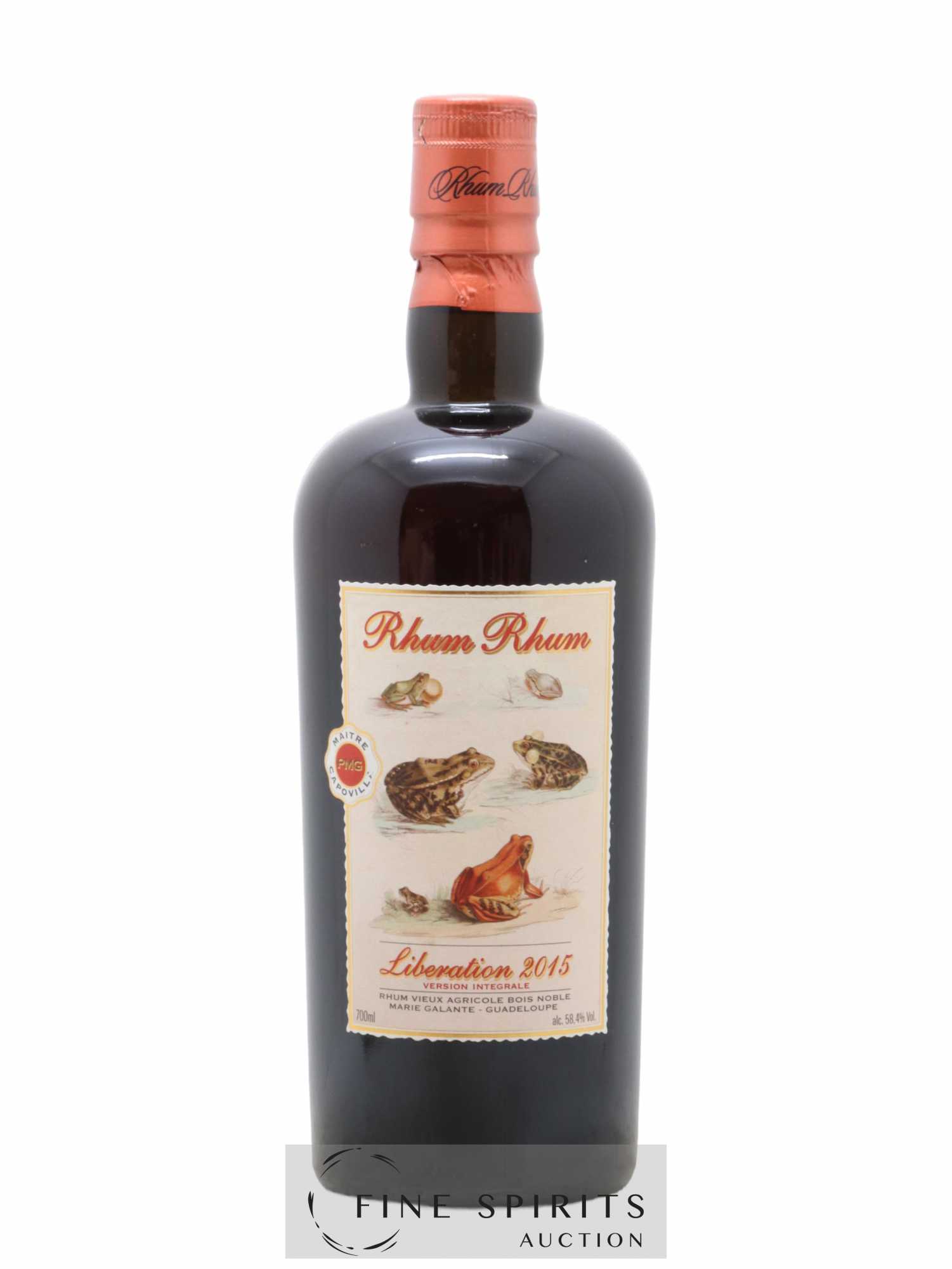 Rhum Rhum Of. PMG - Maitre Capovilla Libération 2015 Version Intégrale - Lot of 1 bottle - 1