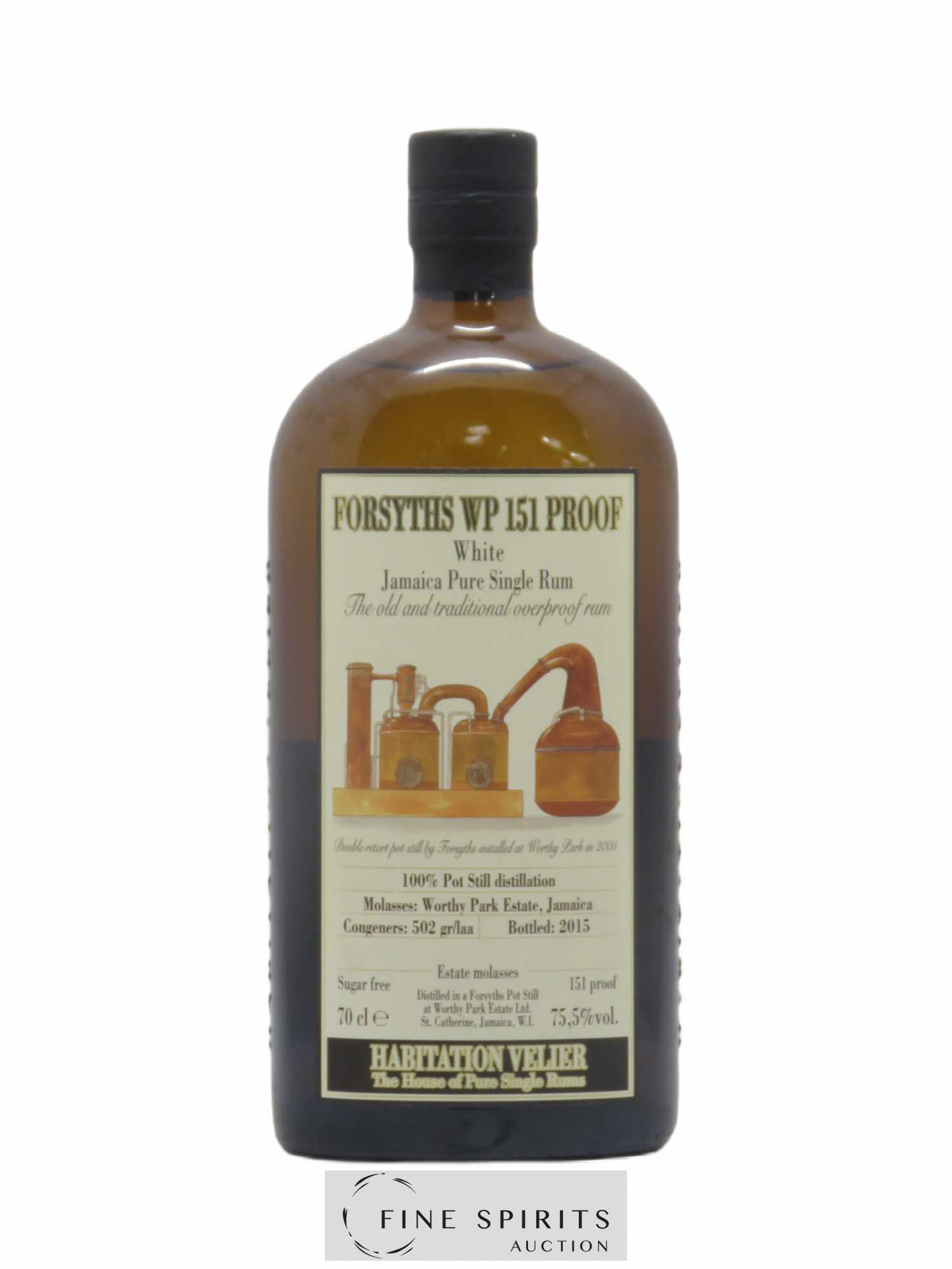 Forsyths WP Velier 151 Proof 100% Pot Still Distillation - bottled 2015 Habitation Velier - Lot de 1 bouteille - 0