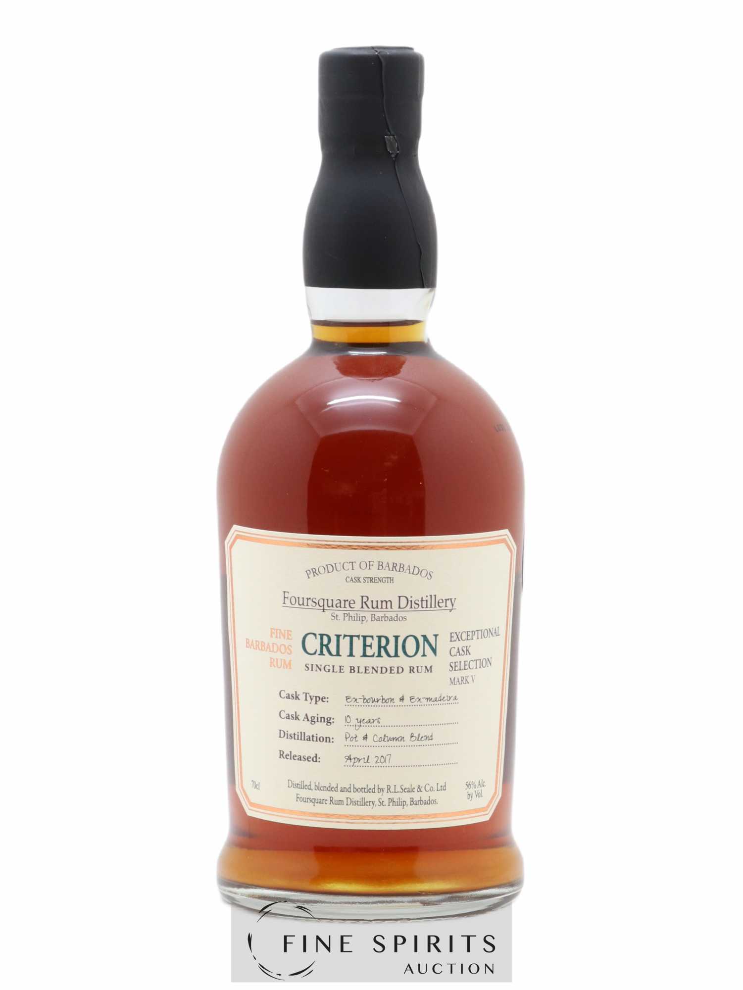 Foursquare 10 years Of. Criterion Mark V - bottled 2017 Exceptional Cask Selection - Lot de 1 bouteille - 0