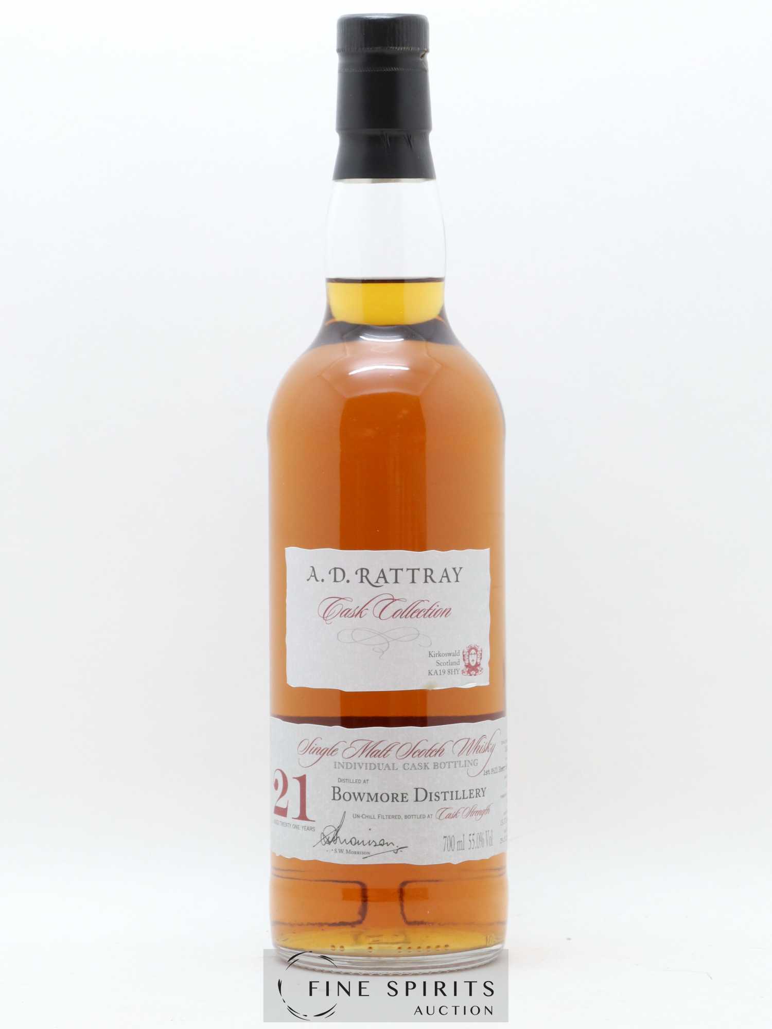Bowmore 21 years 1991 A.D. Rattray Sherry Butt Cask n°2063 - One of 547 - bottled 2012 Cask Collection - Lot of 1 bottle - 1