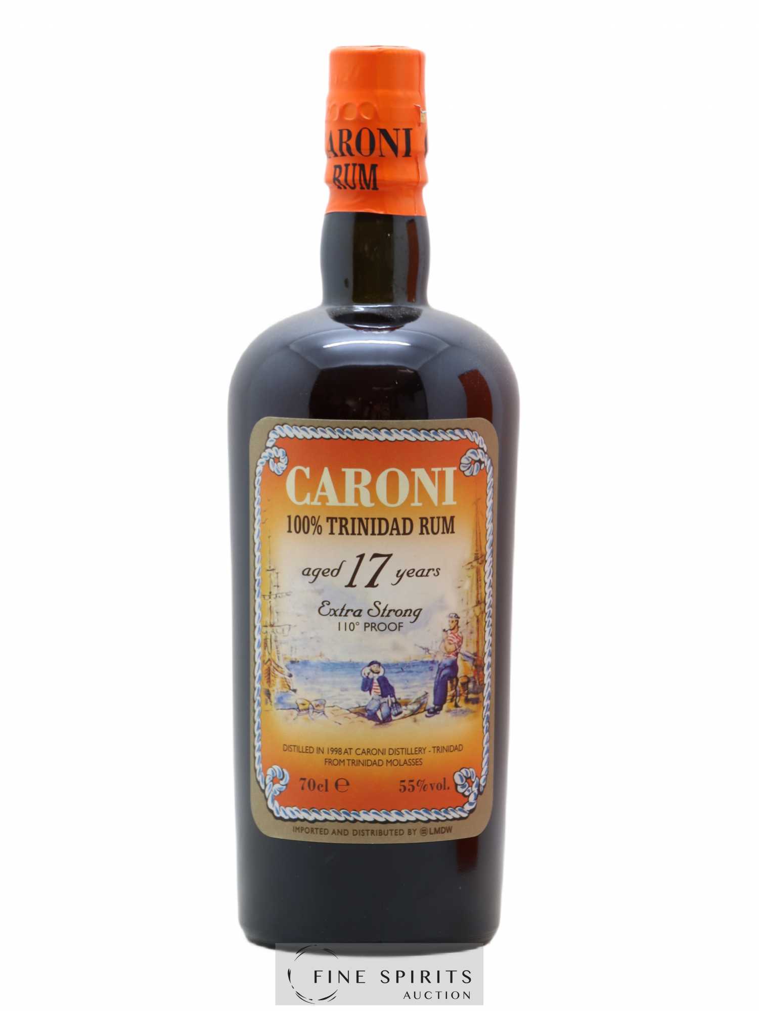 Caroni 17 years 1998 Of. 110° Proof bottled 2015 LMDW Extra Strong - Lot de 1 bouteille - 1