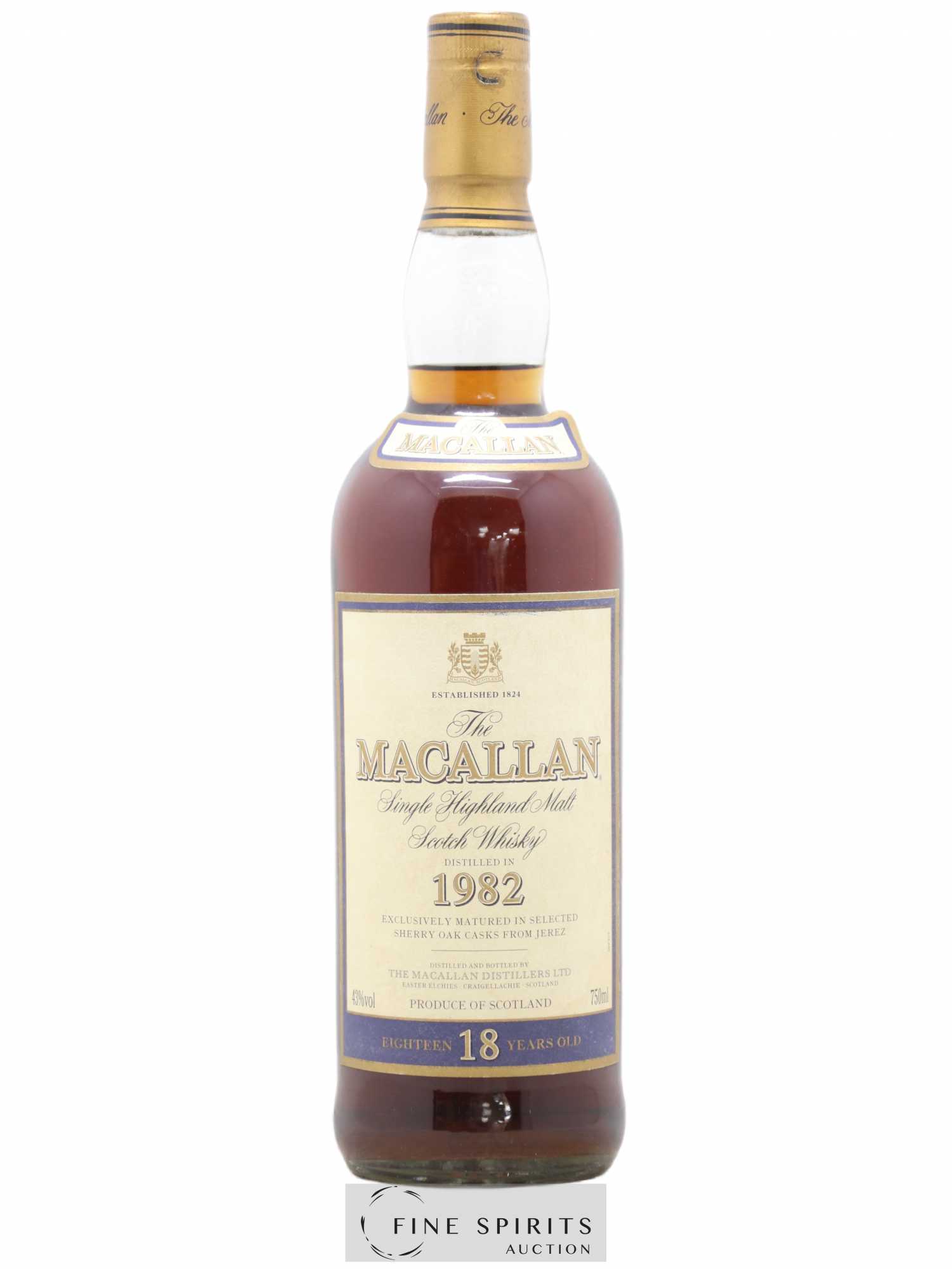 Macallan (The) 18 years 1982 Of. Sherry Oak Casks - Lot de 1 bouteille - 0