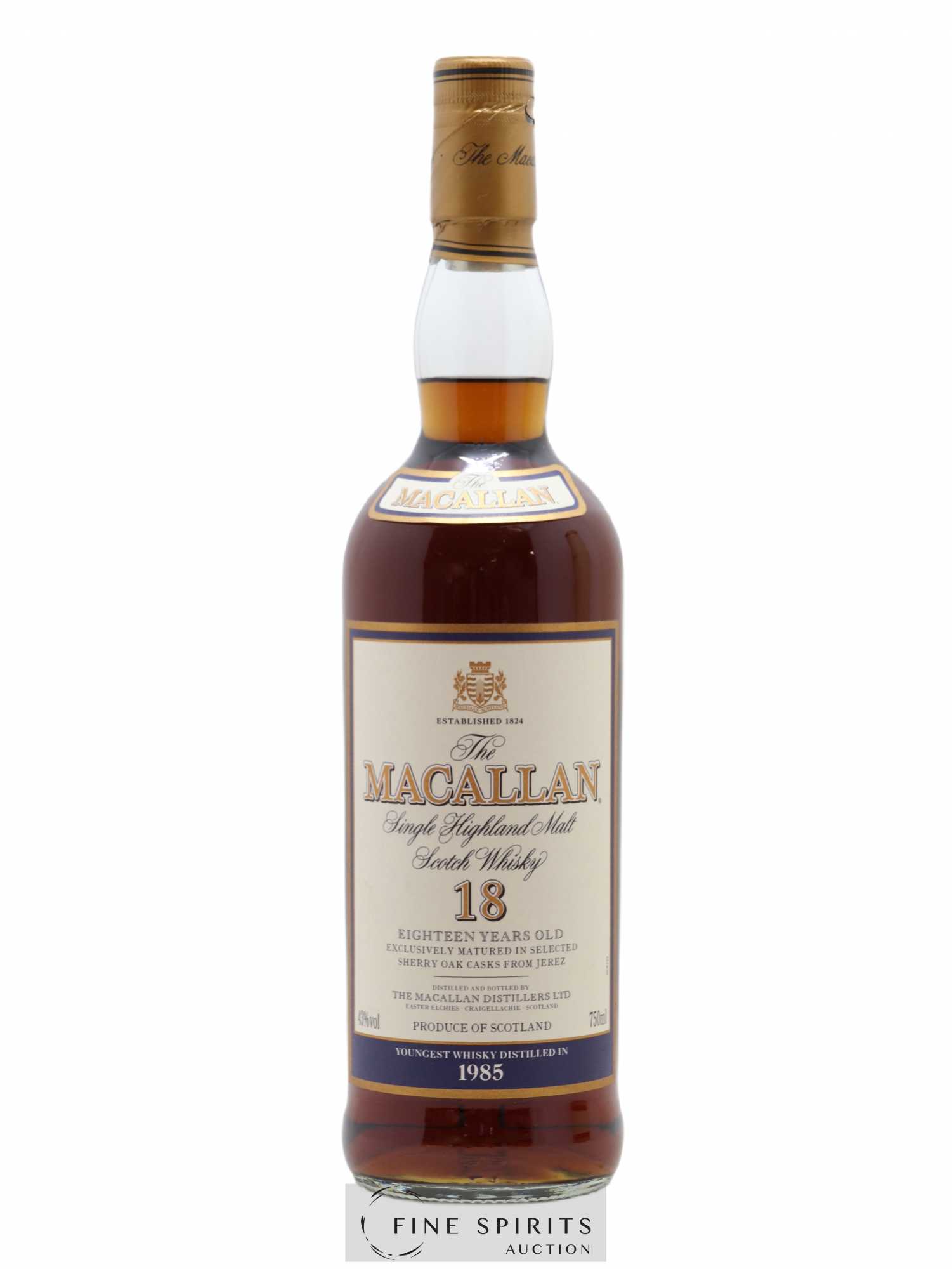 Macallan (The) 18 years 1985 Of. Selected Sherry Oak Casks - Lot de 1 bouteille - 1