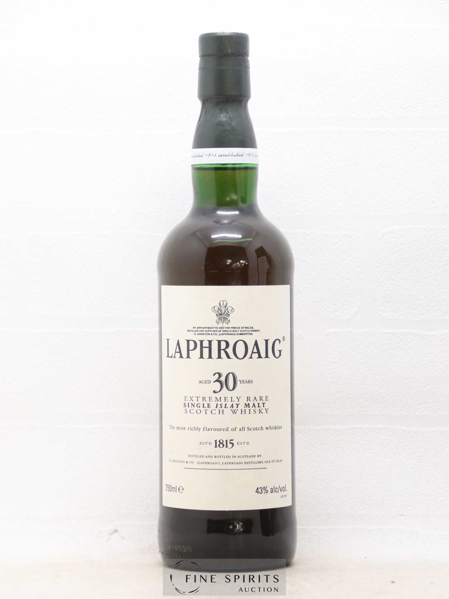 Laphroaig 30 years Of. (75cl.) - Lot de 1 bouteille - 1