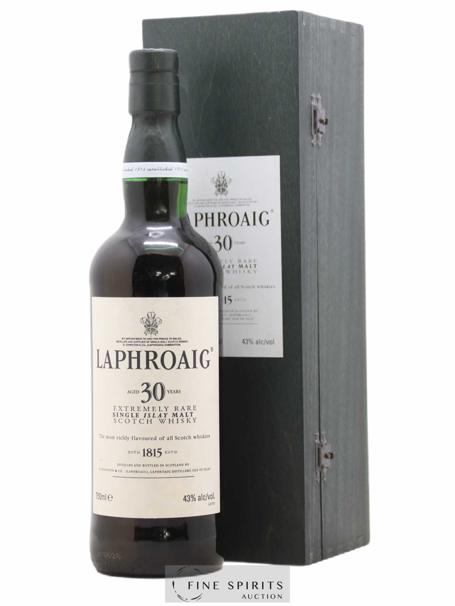Laphroaig 30 years Of. (75cl.) - Lot de 1 bouteille - 0