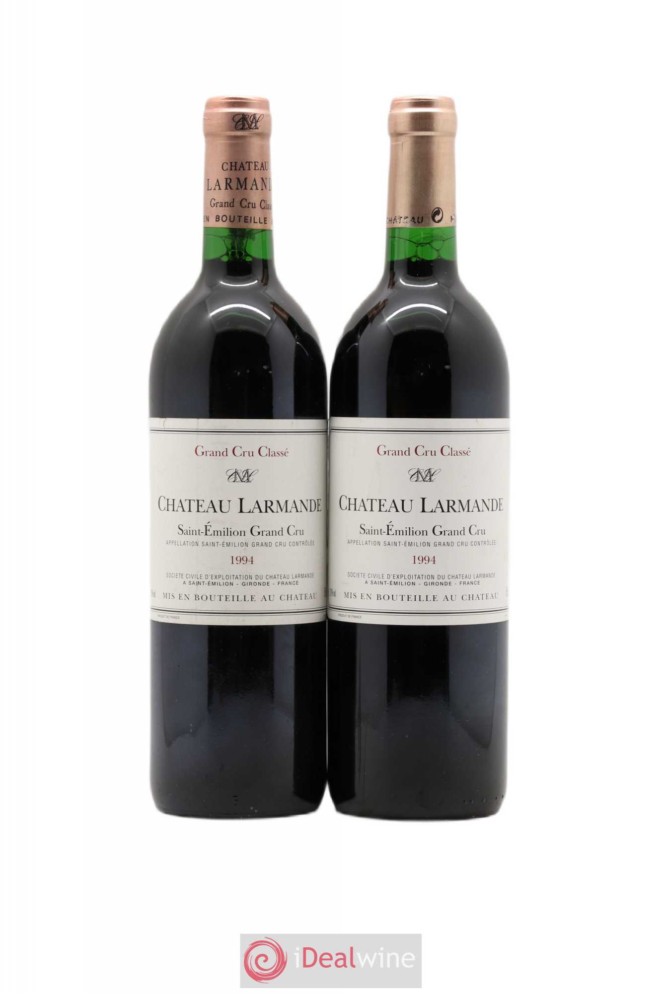 Château Larmande Grand Cru Classé 1994 - Lot de 2 bouteilles - 0