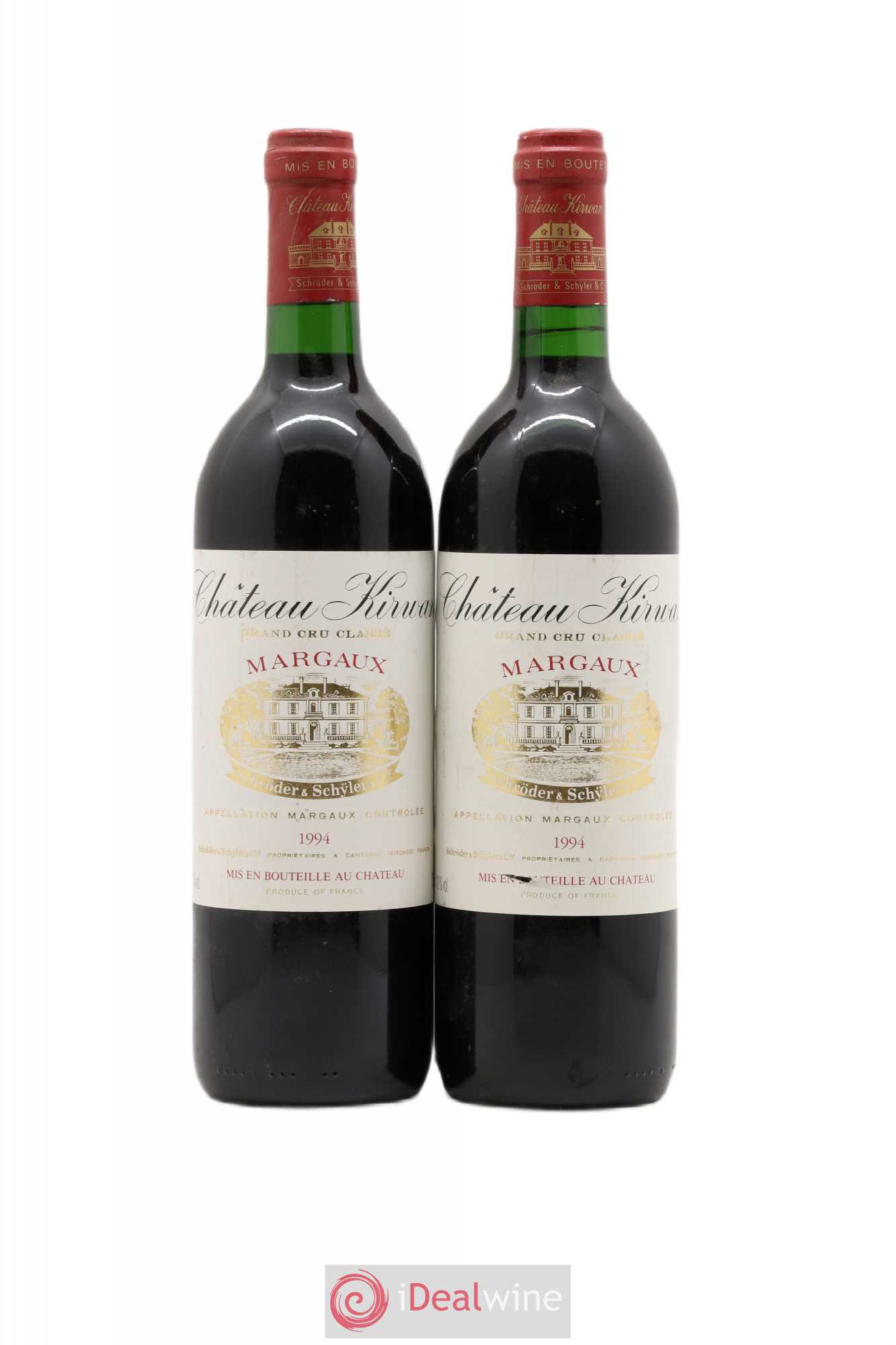 Château Kirwan 3ème Grand Cru Classé 1994 - Lot de 2 bouteilles - 0