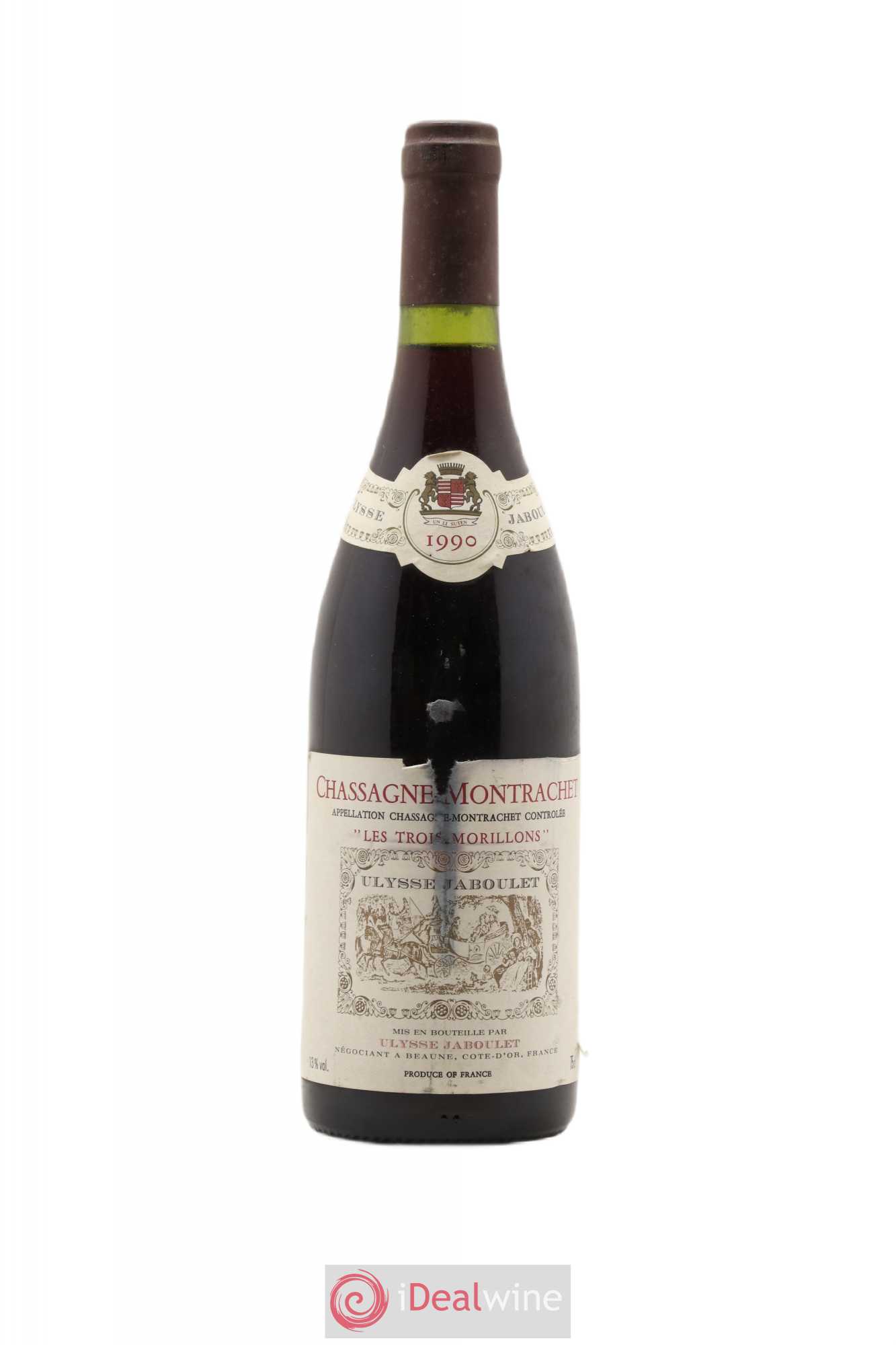 Chassagne-Montrachet Les Trois Morillons Ulysse Jaboulet 1990 - Posten von 1 Flasche - 0