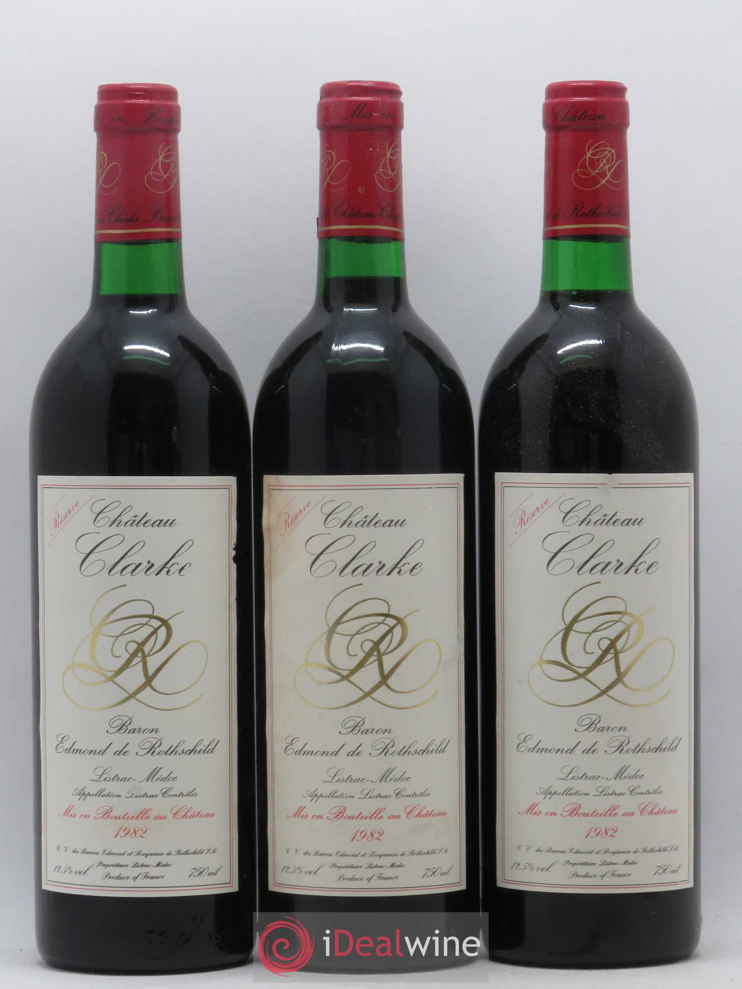 Château Clarke Réserve  1982 - Lot de 12 bouteilles - 3
