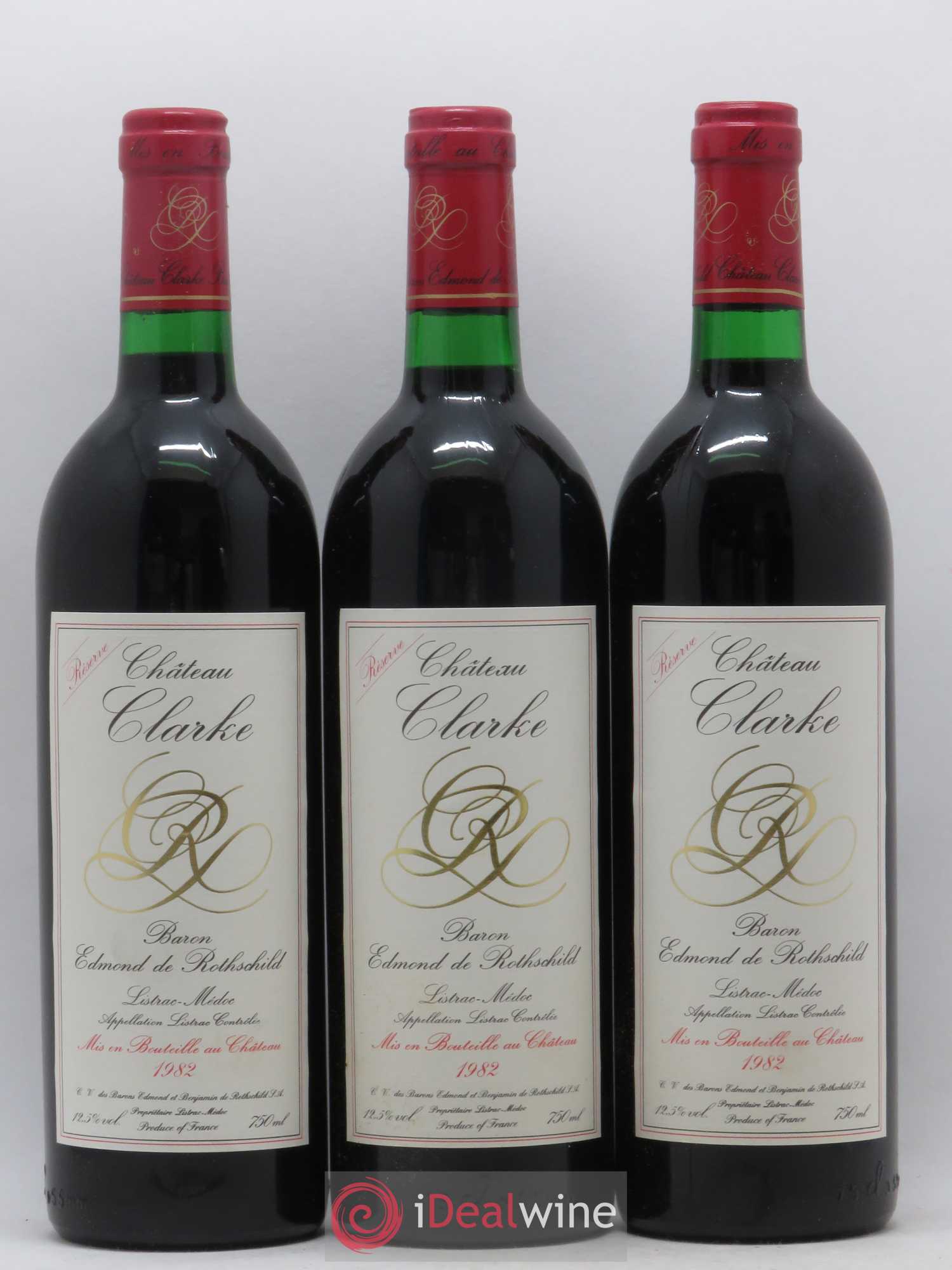 Château Clarke Réserve  1982 - Lot de 12 bouteilles - 4