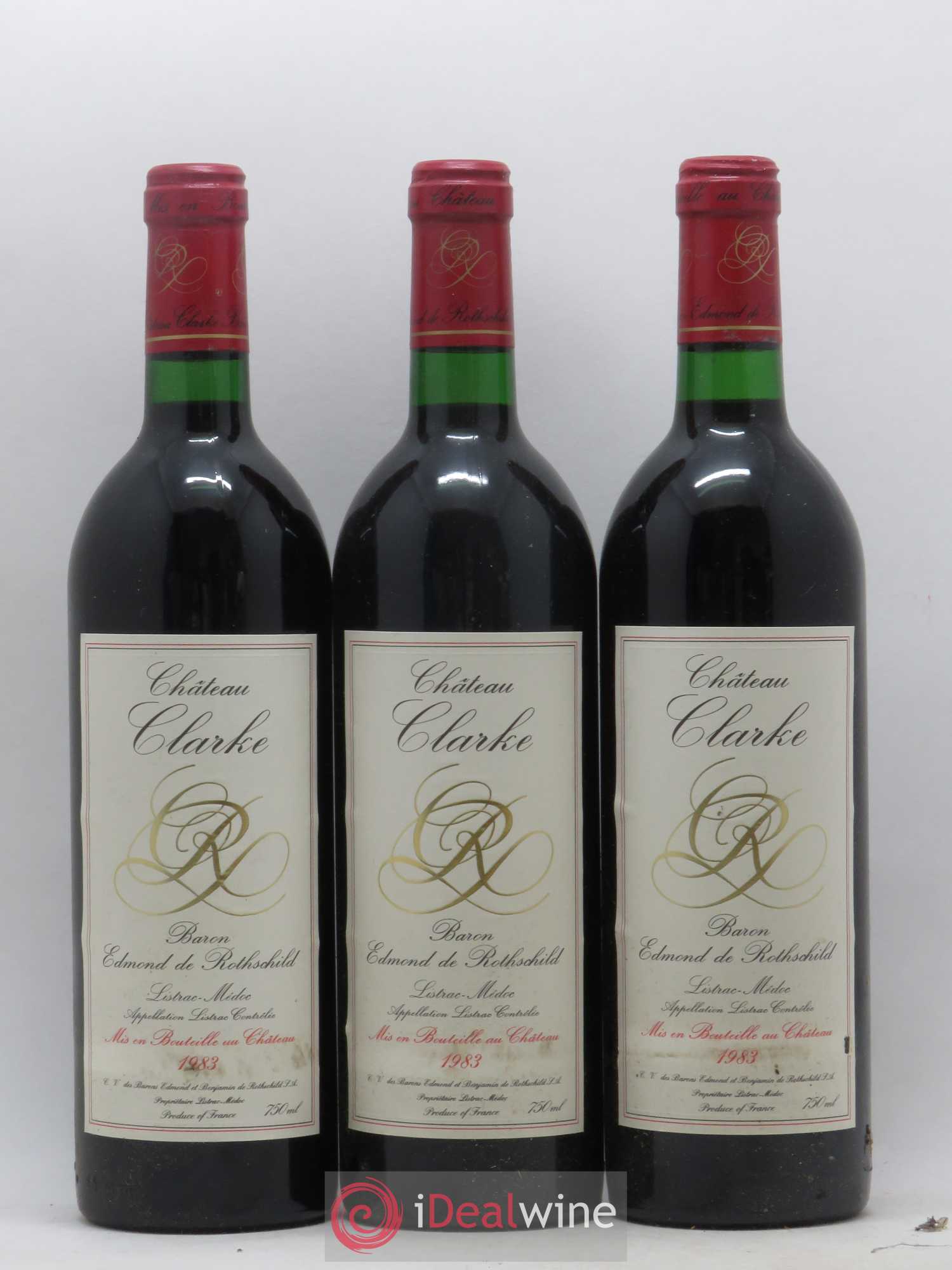 Château Clarke 1983 - Lot de 6 bouteilles - 1