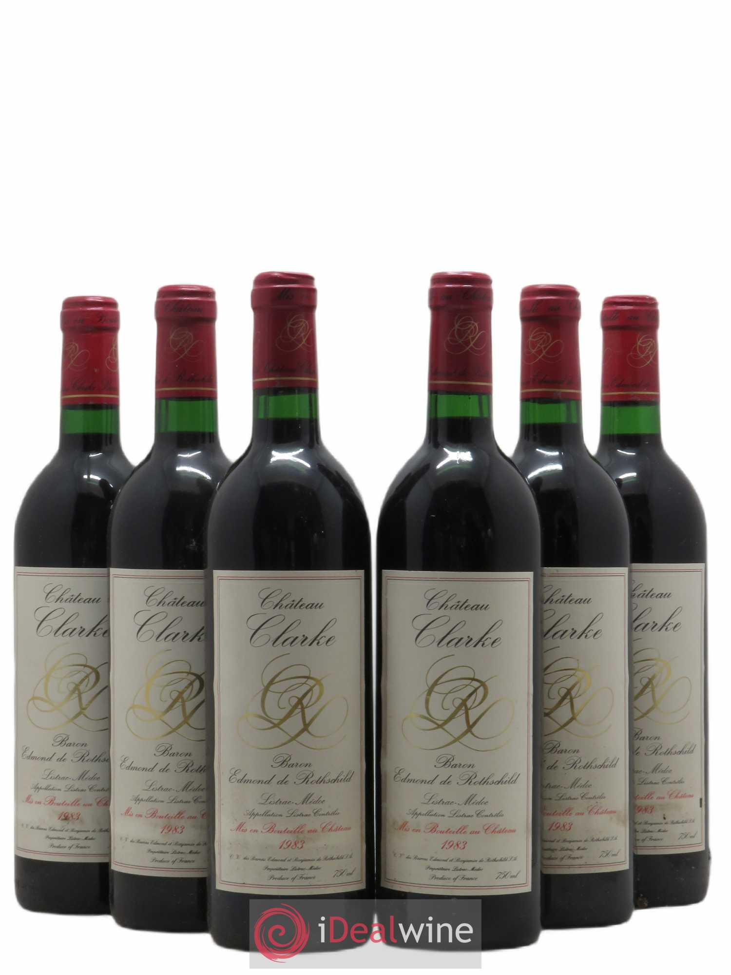 Château Clarke 1983 - Lot de 6 bouteilles - 0