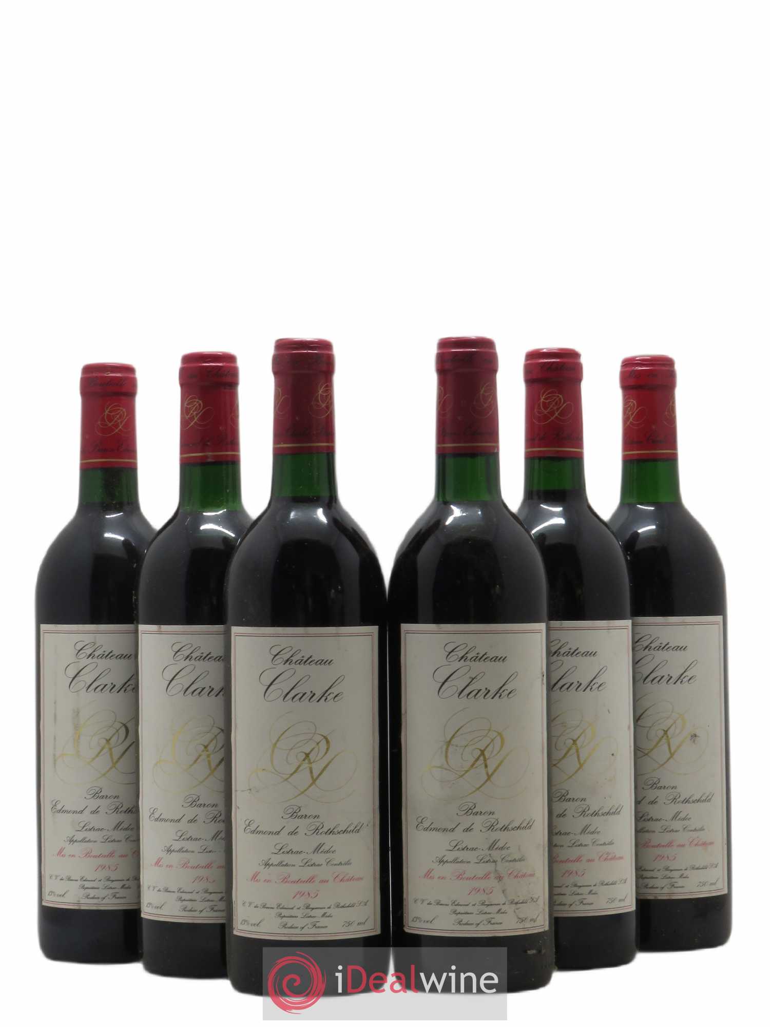 Château Clarke 1985 - Lot de 6 bouteilles - 0