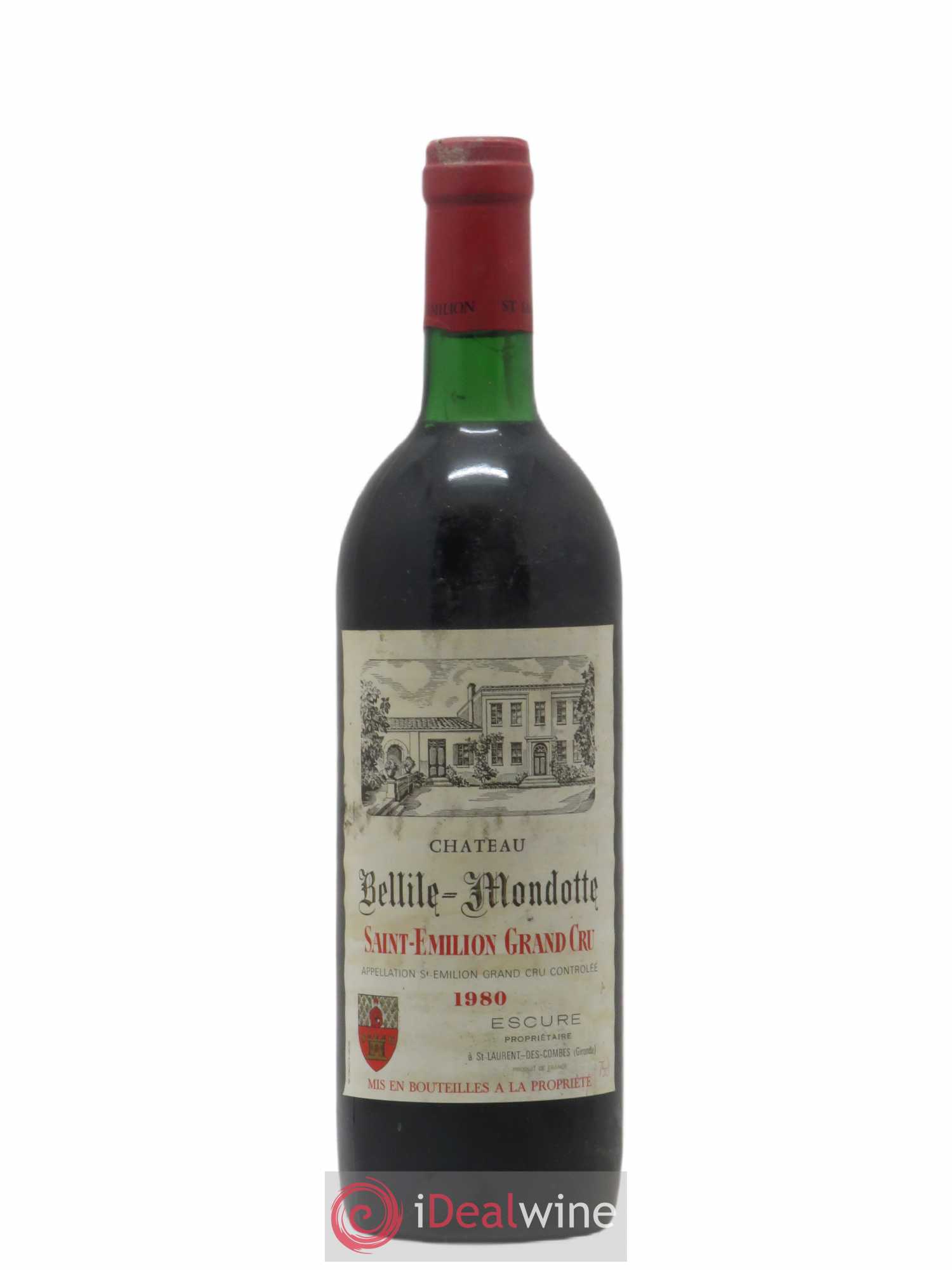 Château Bellisle Mondotte 1980 - Lot de 1 bouteille - 0
