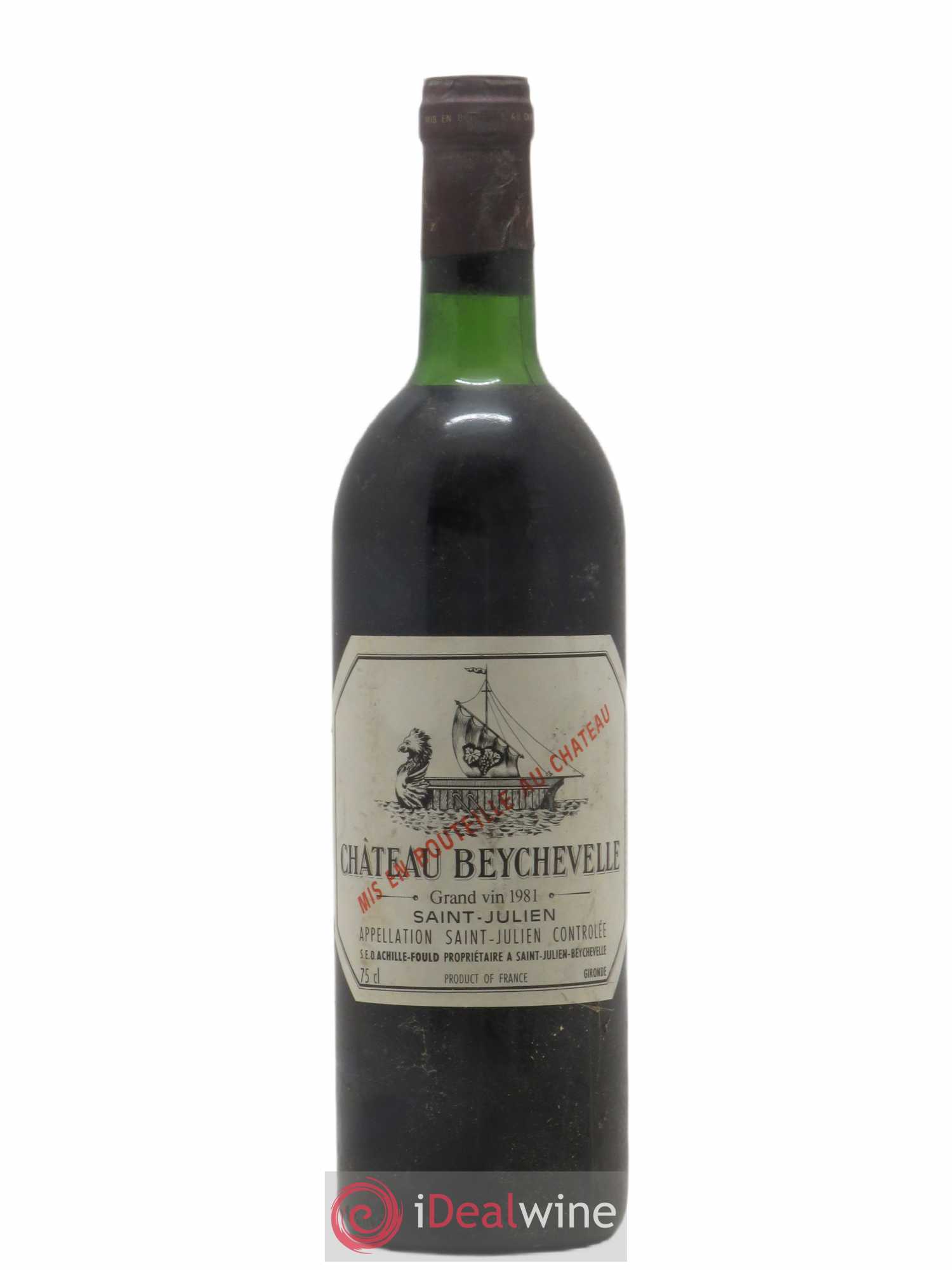Château Beychevelle 4ème Grand Cru Classé 1981 - Lot de 1 bouteille - 0