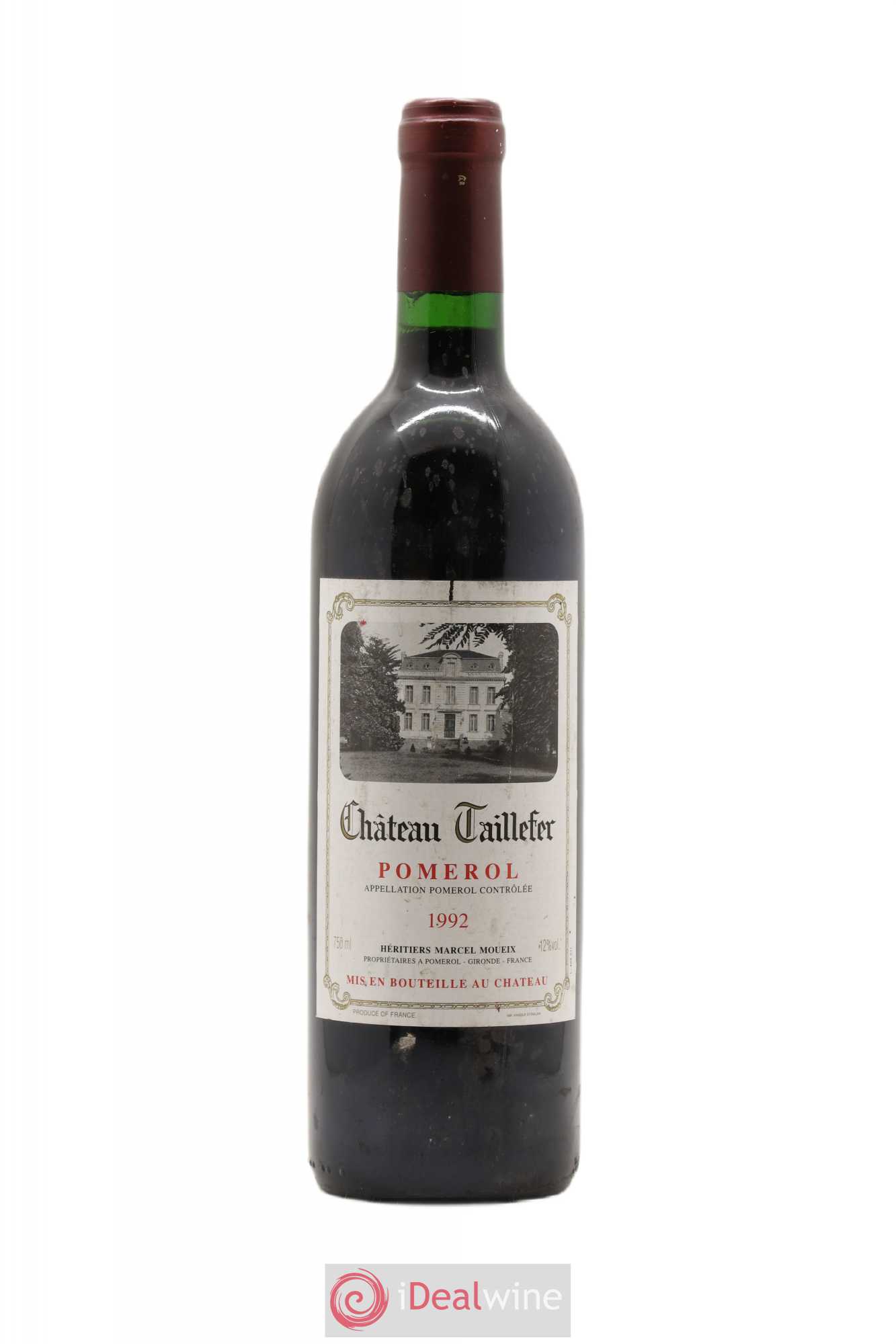 Château Taillefer 1992 - Lot de 1 bouteille - 0