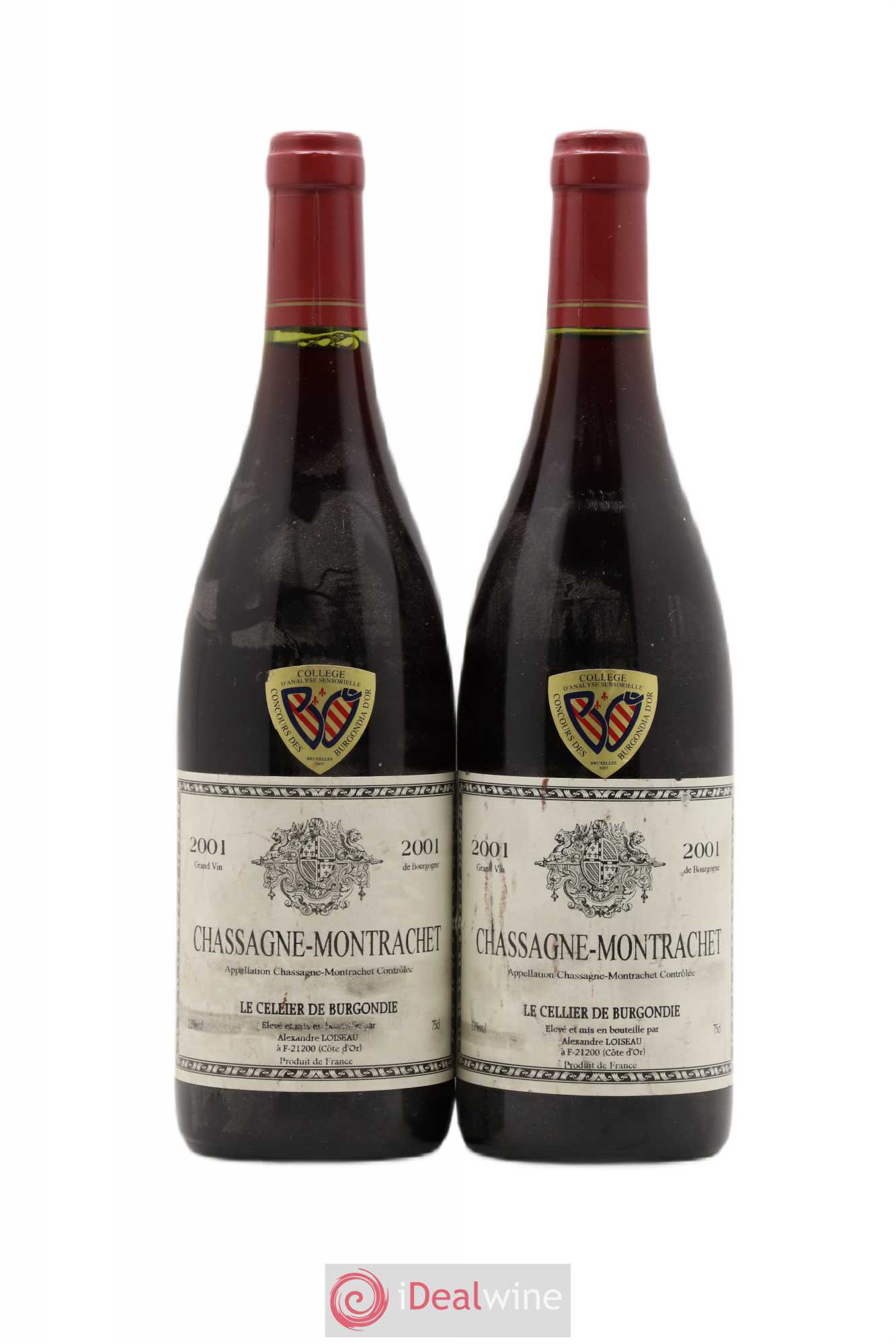 Chassagne-Montrachet Alexandre Loiseau 2001 - Lot de 2 bouteilles - 0
