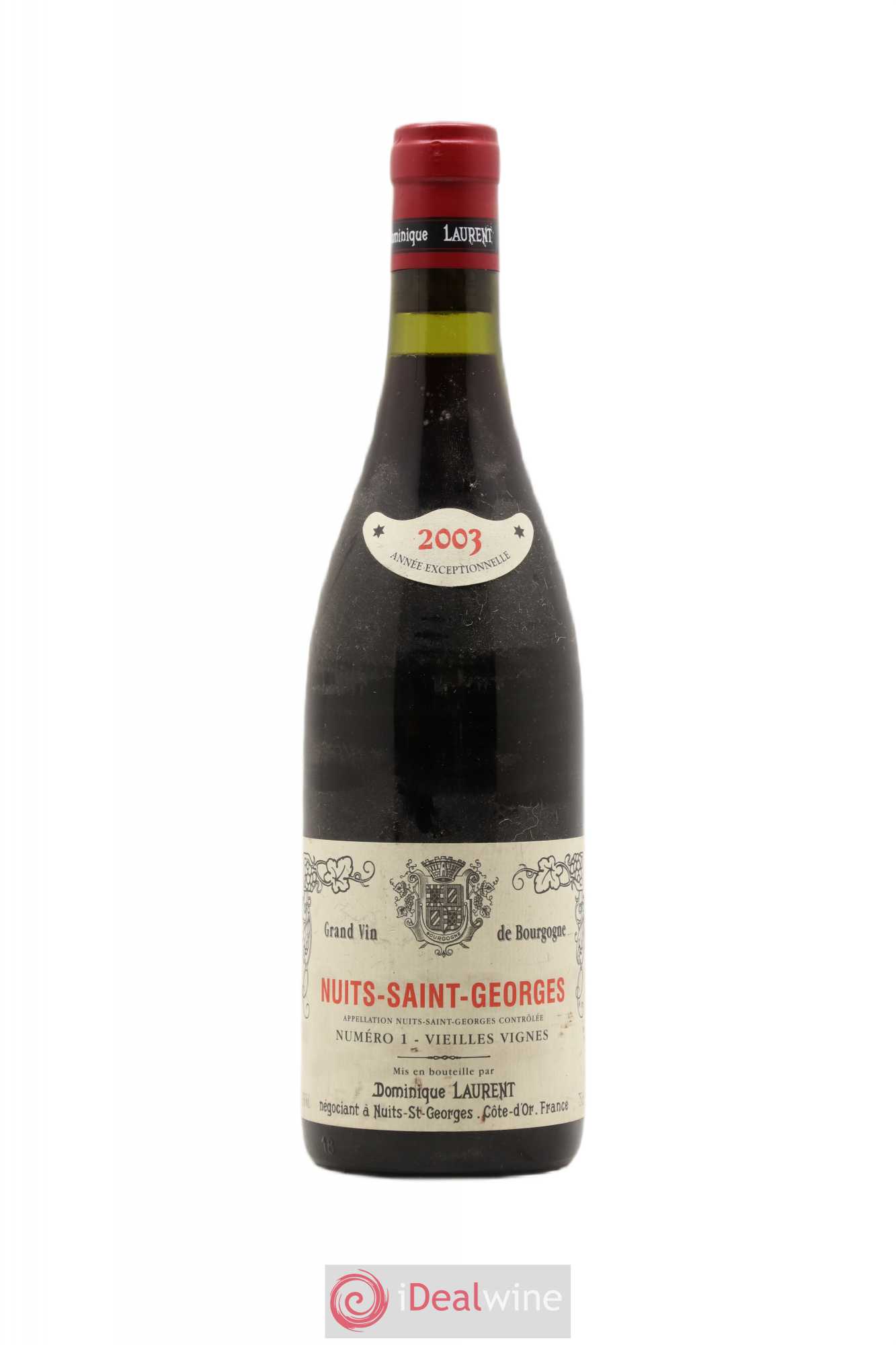 Nuits-Saint-Georges Dominique Laurent Numéro 1 Vieilles Vignes 2003 - Posten von 1 Flasche - 0