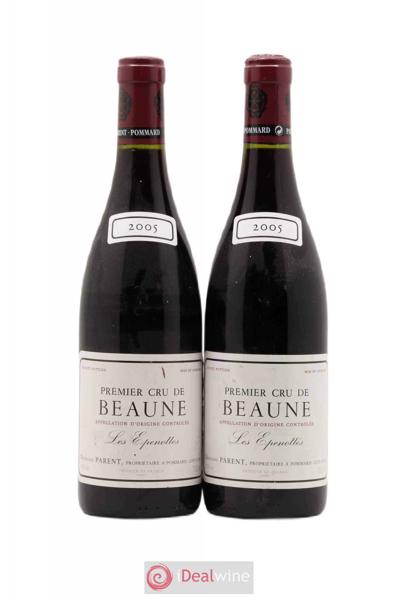 Beaune 1er Cru Les Epenottes Domaine Parent 2005 - Posten von 2 Flaschen - 0