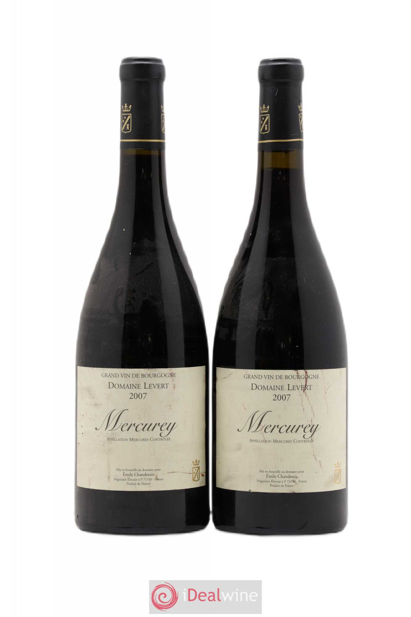 Mercurey Domaine Levert 2007 - Posten von 2 Flaschen - 0