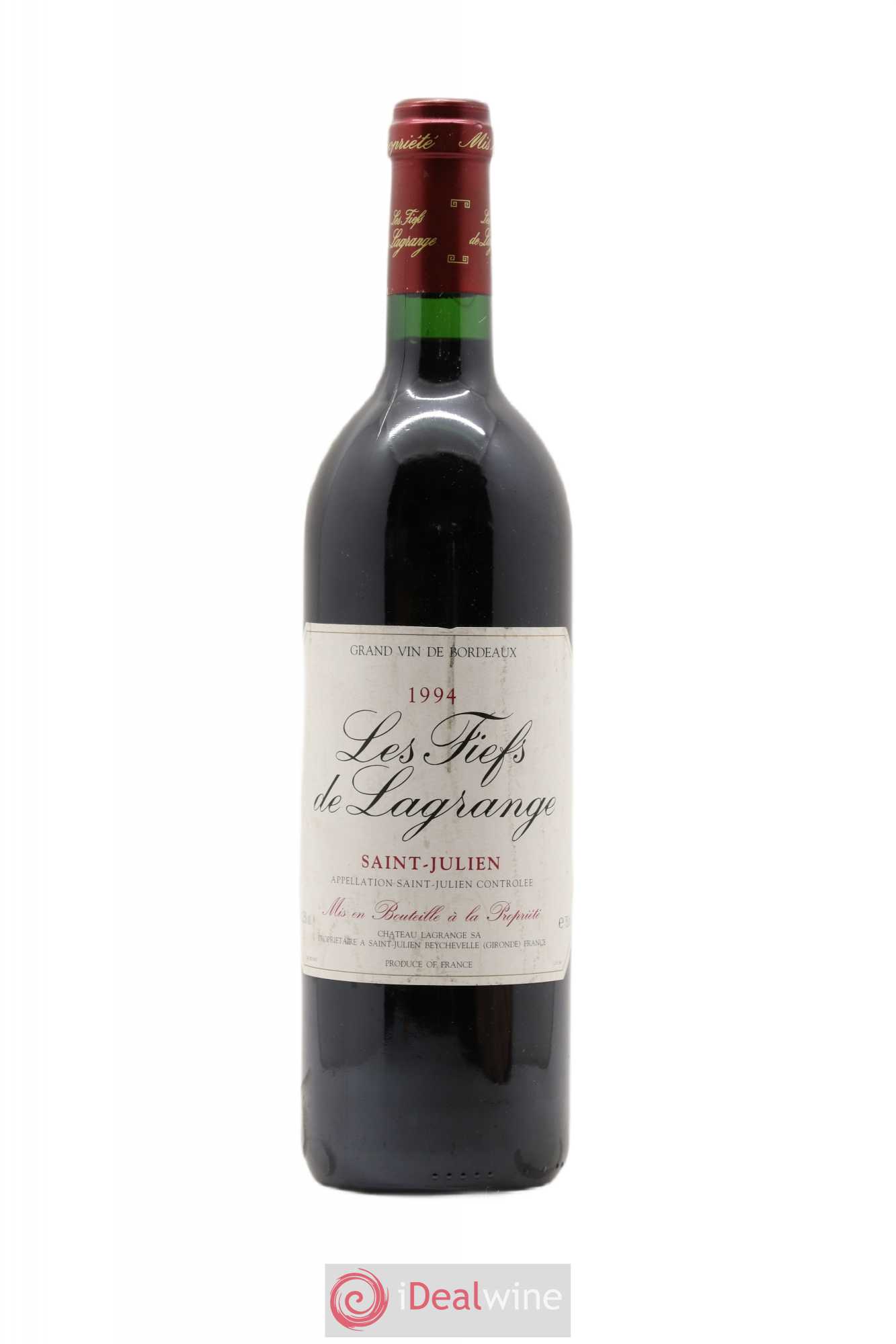 Les Fiefs de Lagrange Second Vin 1994 - Lot de 1 bouteille - 0