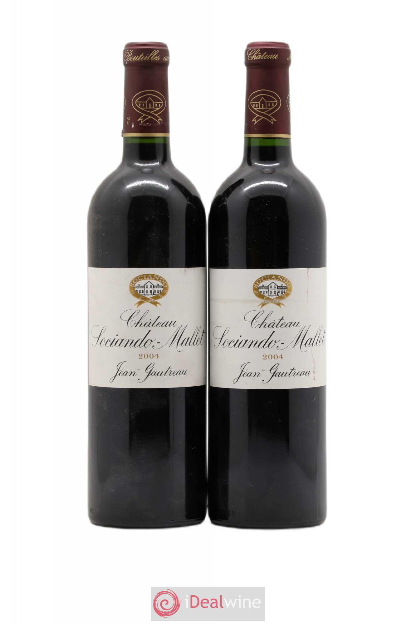 Château Sociando Mallet 2004 - Lot de 2 bouteilles - 0