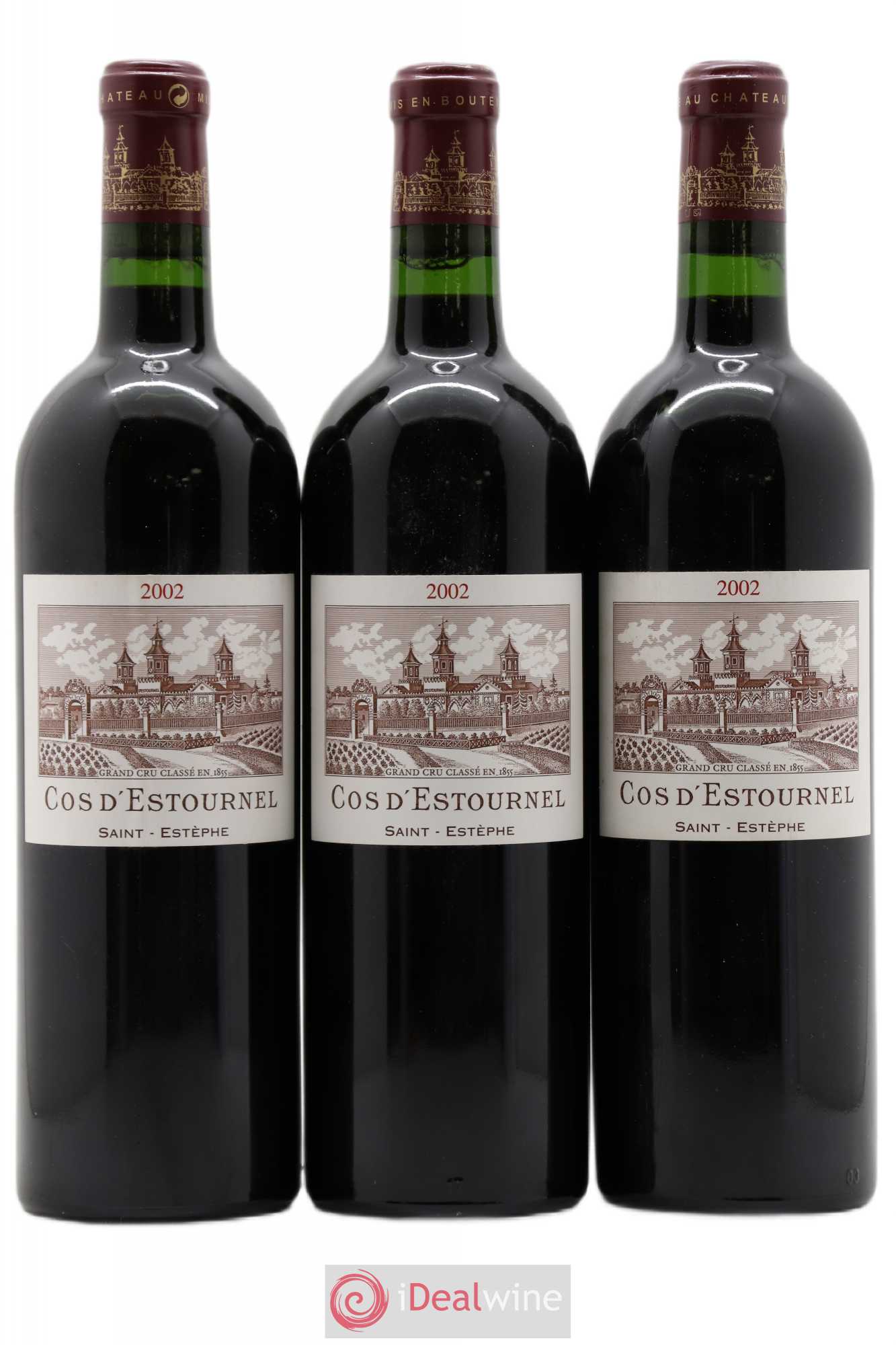 Cos d'Estournel 2ème Grand Cru Classé 2002 - Lot de 3 bouteilles - 0