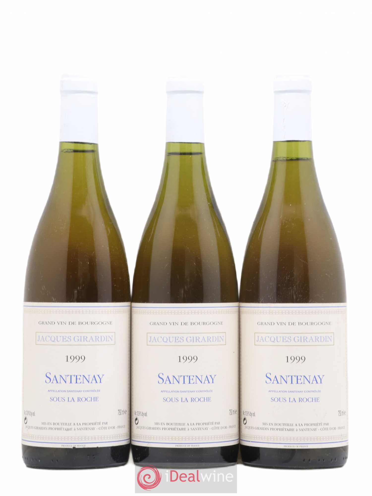 Santenay Sous la roche Jacques Girardin 1999 - Posten von 3 Flaschen - 0
