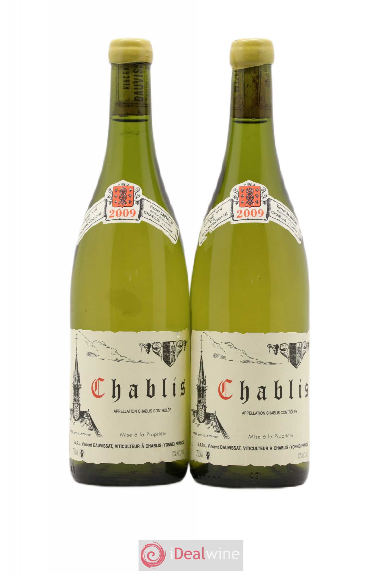Chablis Vincent Dauvissat (Domaine) 2009 - Lot de 2 bouteilles - 0