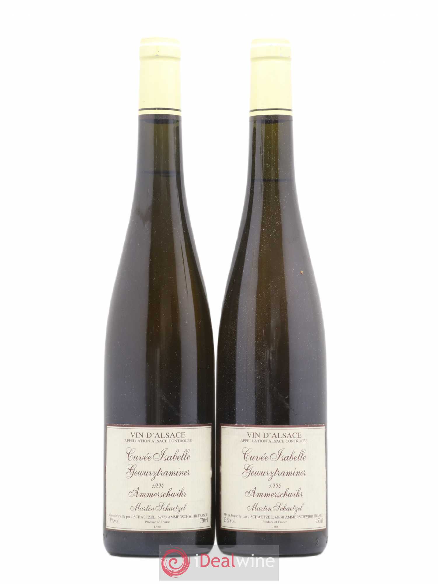 Gewurztraminer Cuvée Isabelle Martin Schaetzel Ammerschwihr (sans prix de réserve) 1994 - Posten von 2 Flaschen - 0