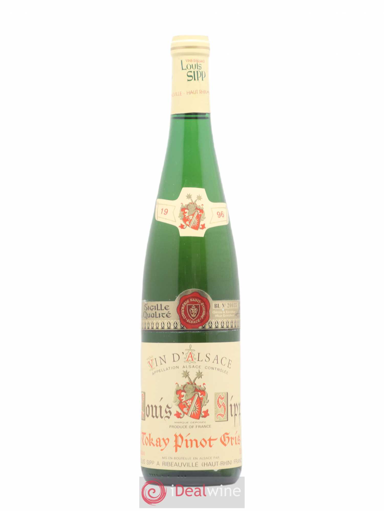 Pinot Gris Louis Seppi (sans prix de réserve) 1996 - Posten von 1 Flasche - 0