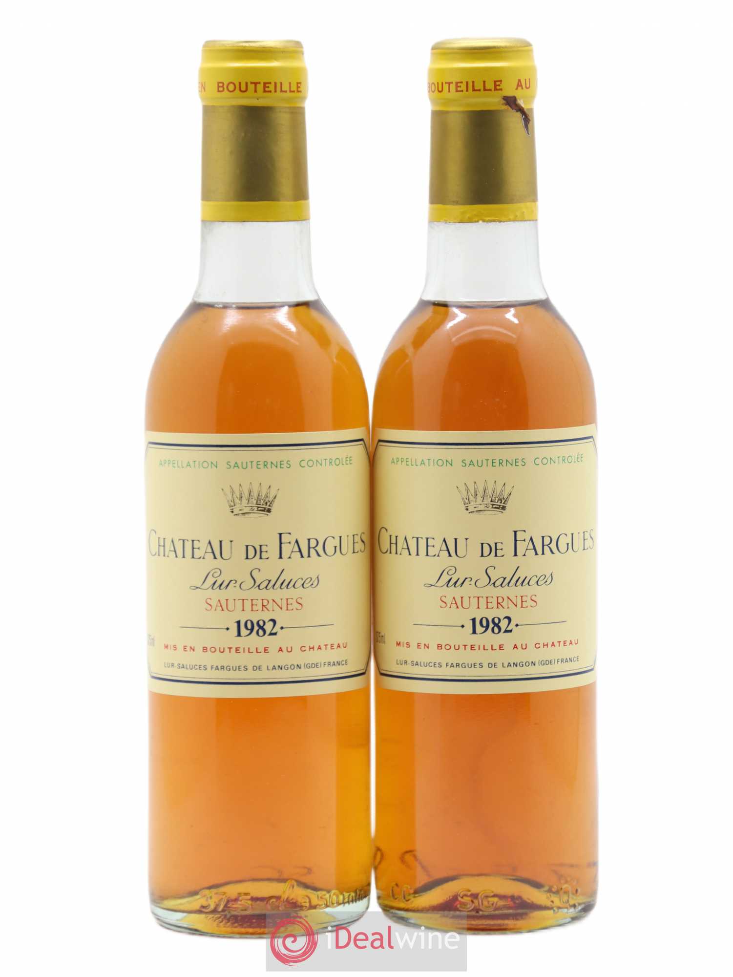 Château de Fargues 1982 - Posten von 2 Demi-Flaschen - 0