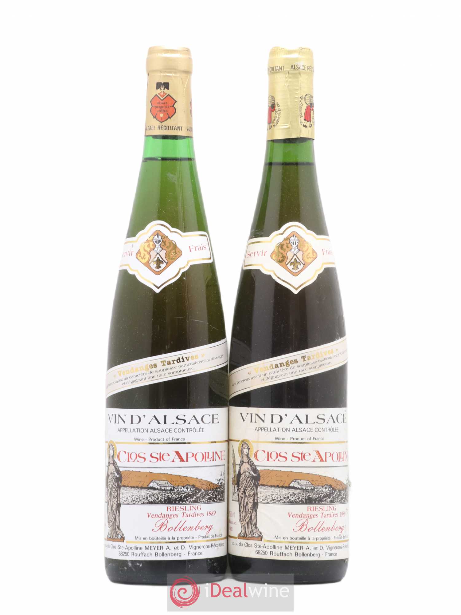 Riesling Vendanges Tardives Bollenberg Clos Sainte Appoline 1989 - Posten von 2 Flaschen - 0