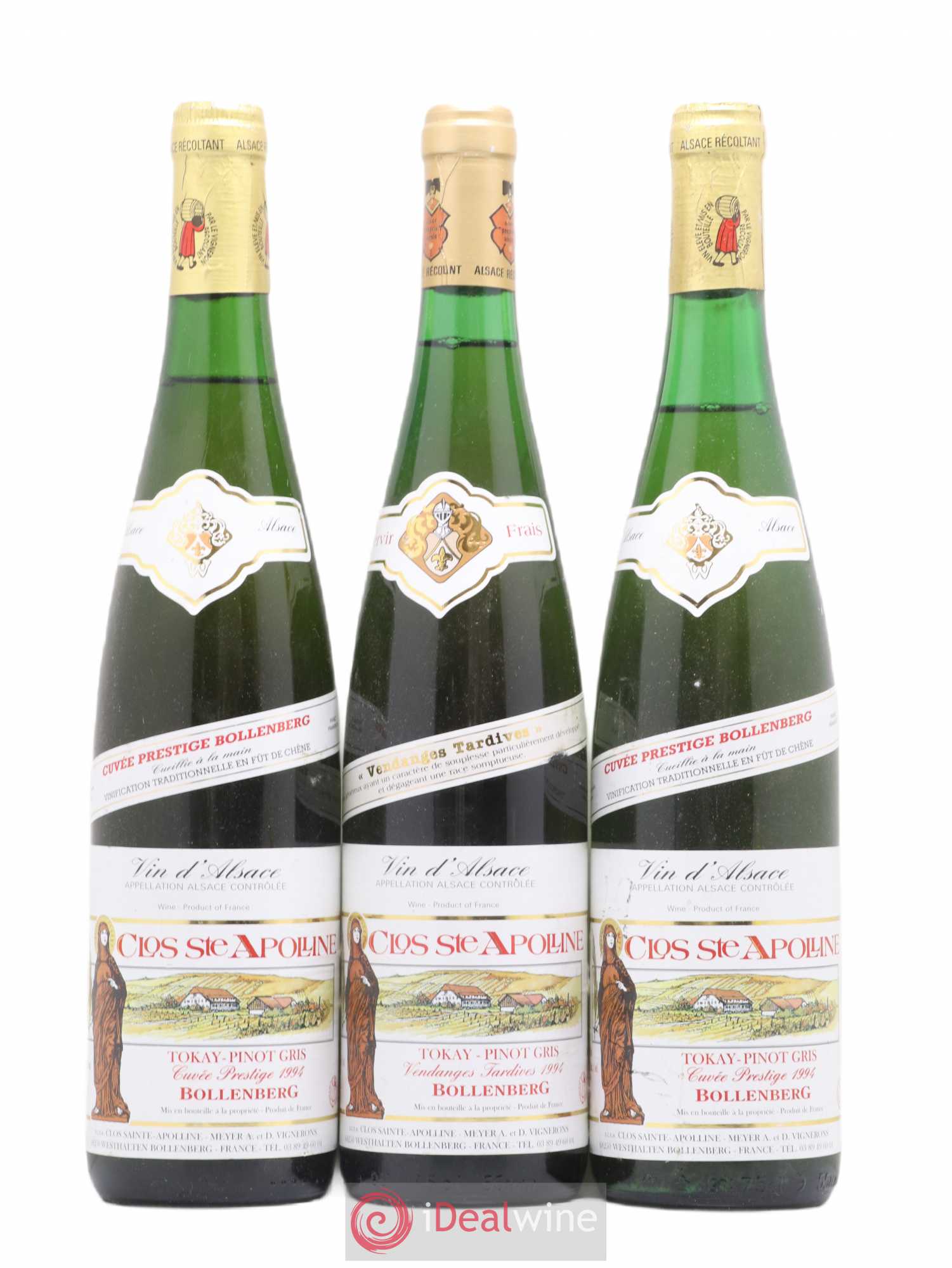 Pinot Gris Cuvée Prestige Clos Sainte Appoline Bollenberg 1994 - Posten von 3 Flaschen - 0