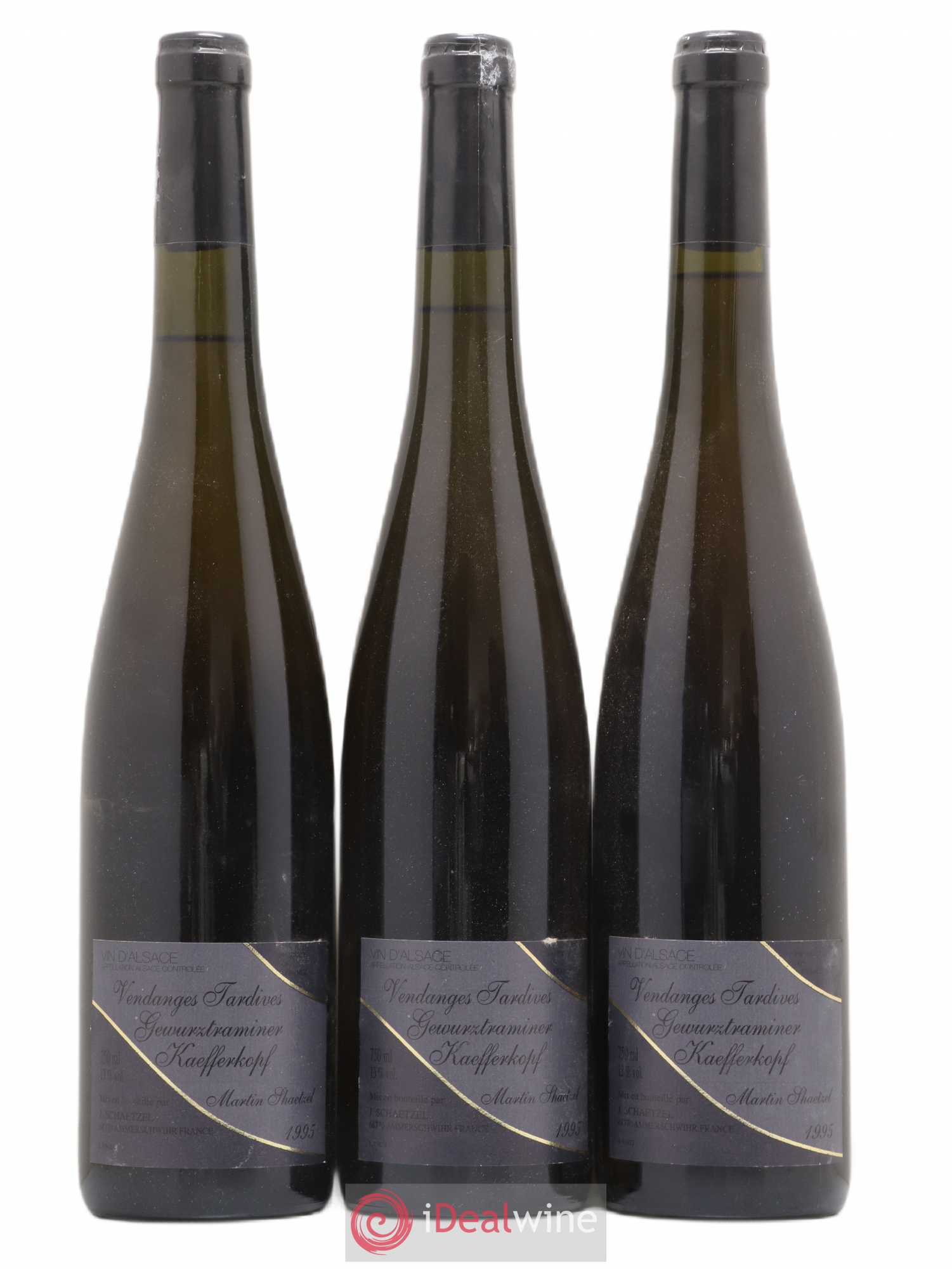 Gewurztraminer Vendanges Tardives Kaefferkopf Martin Schaetzel (sans prix de réserve) 1995 - Posten von 3 Flaschen - 0